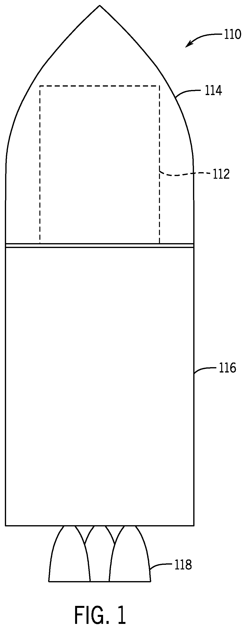 Patent US11787572 — Spacecraft stack assembly configured for stacking, securing, and releasing spacecraft — Figure 1