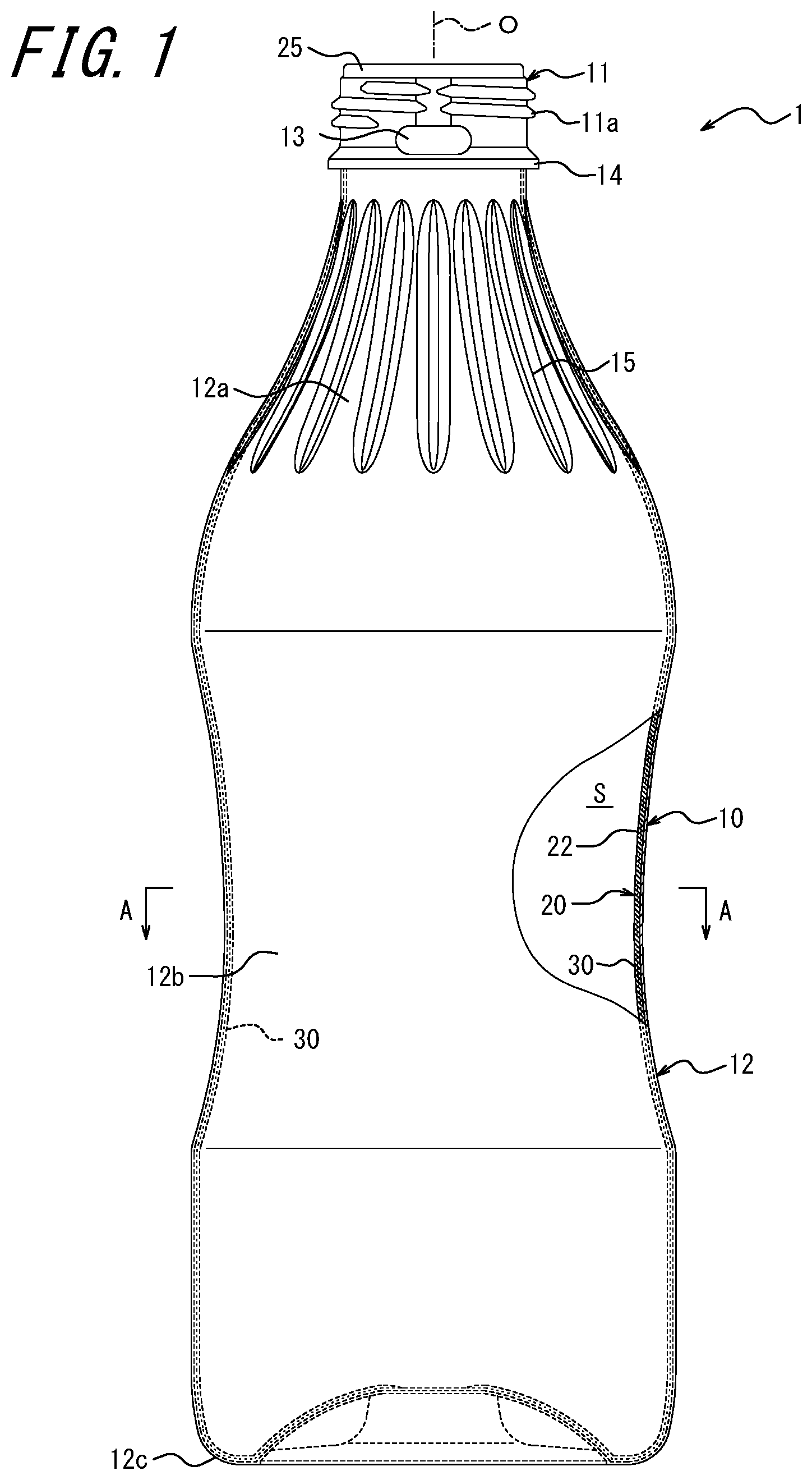 Patent US11787589 Figure 1 – Delamination container