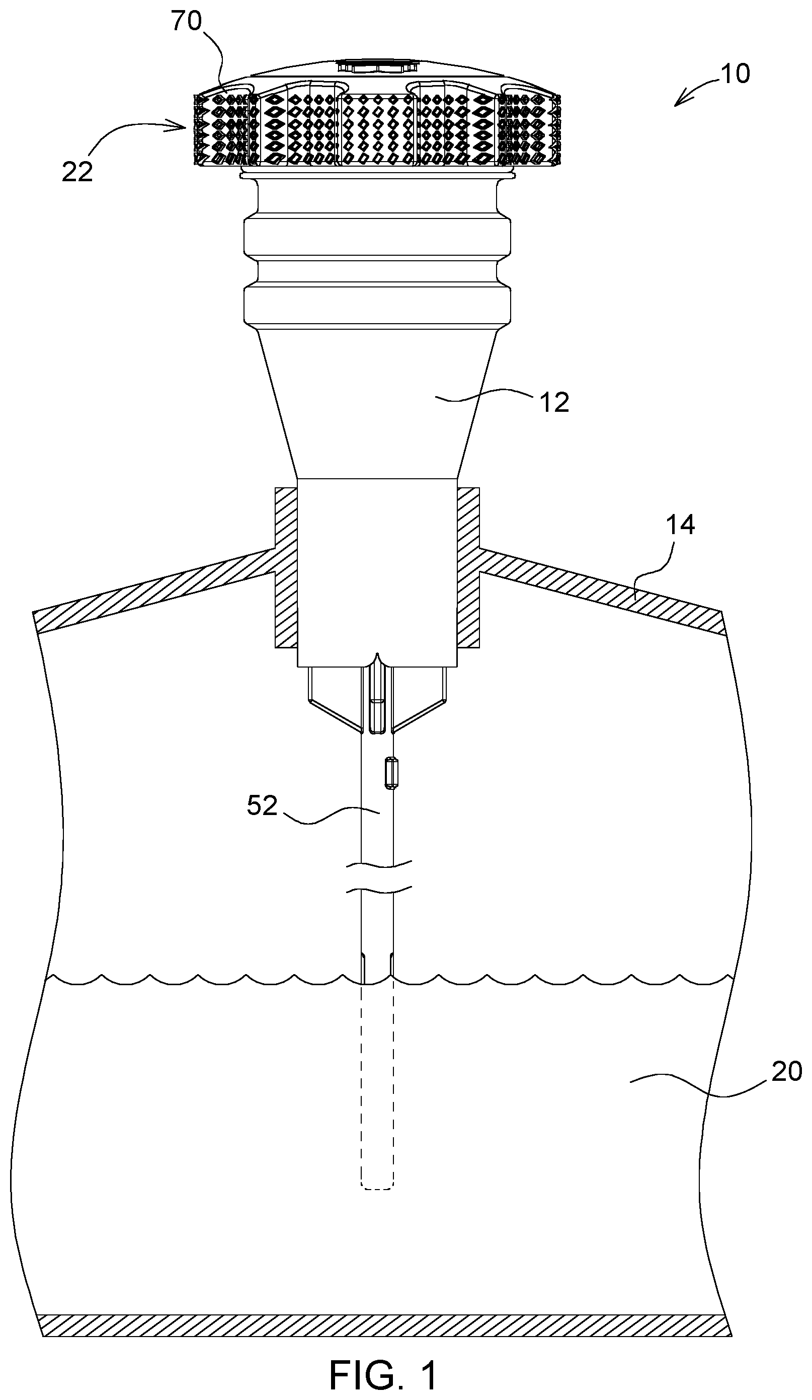 Patent US11787601 — Fluid port assembly and plug — Figure 1