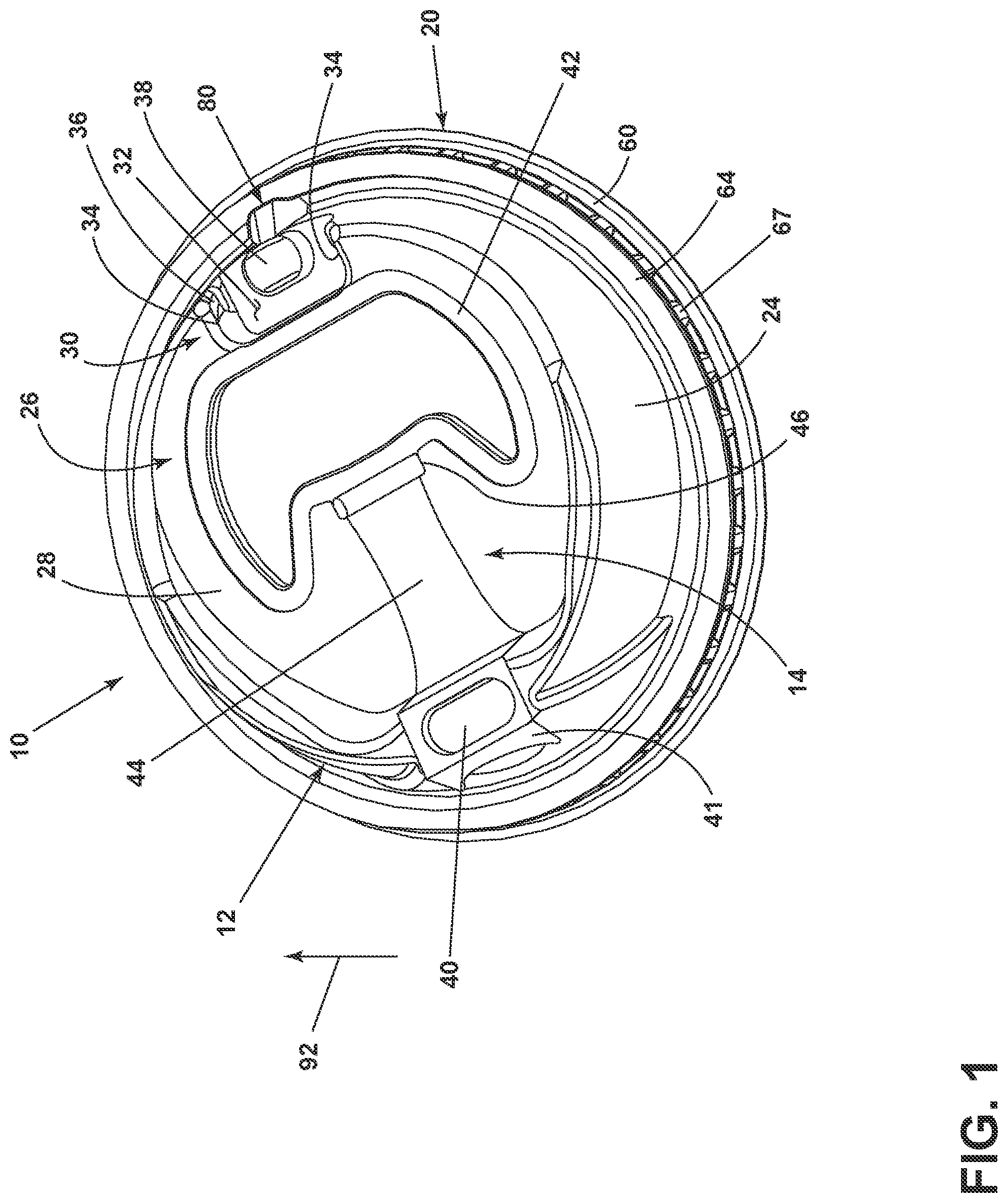 Patent US11787605 — Drink lid for a cup — Figure 1