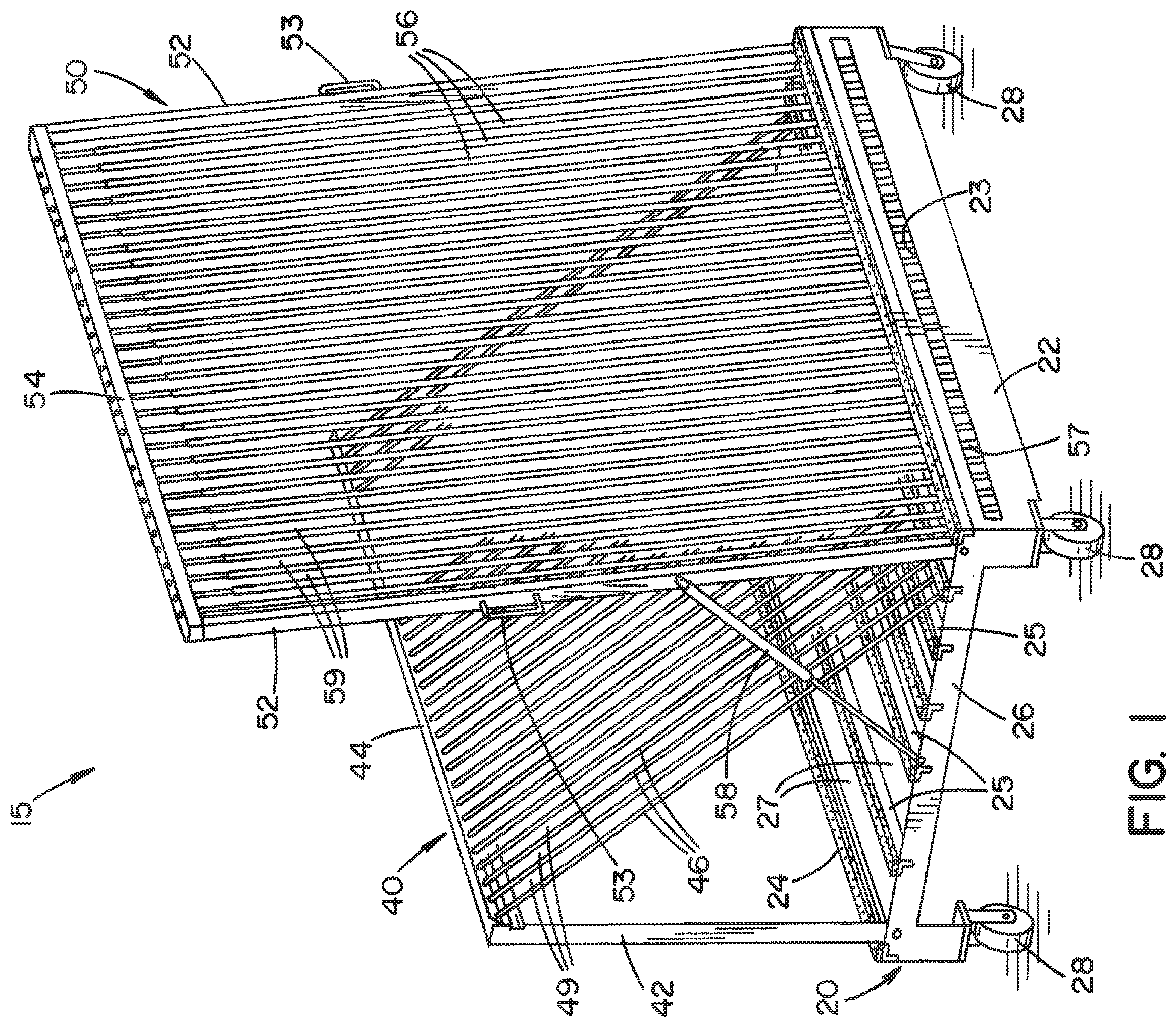 Patent US11787622 — Racking system and method — Figure 1