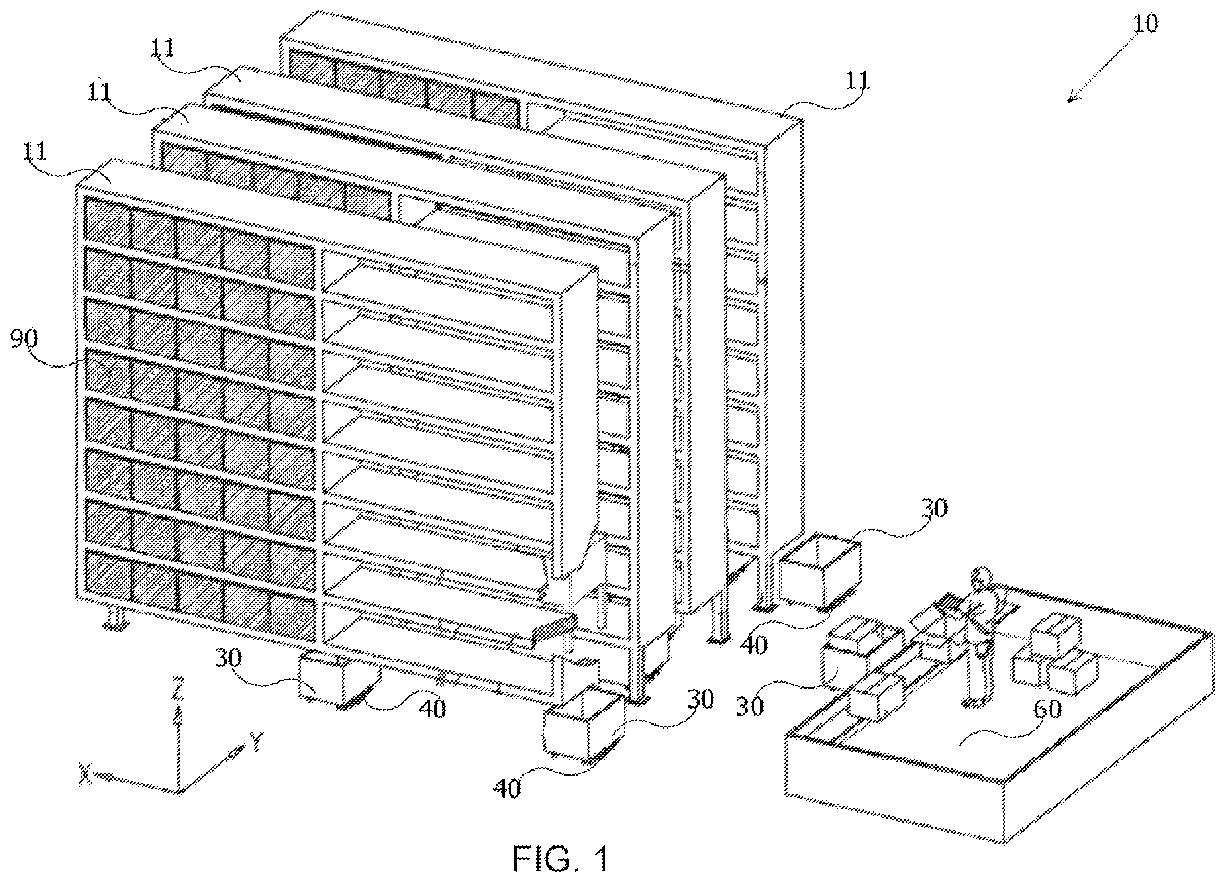 Patent US11787633 — Vending-tote and a method thereof — Figure 1