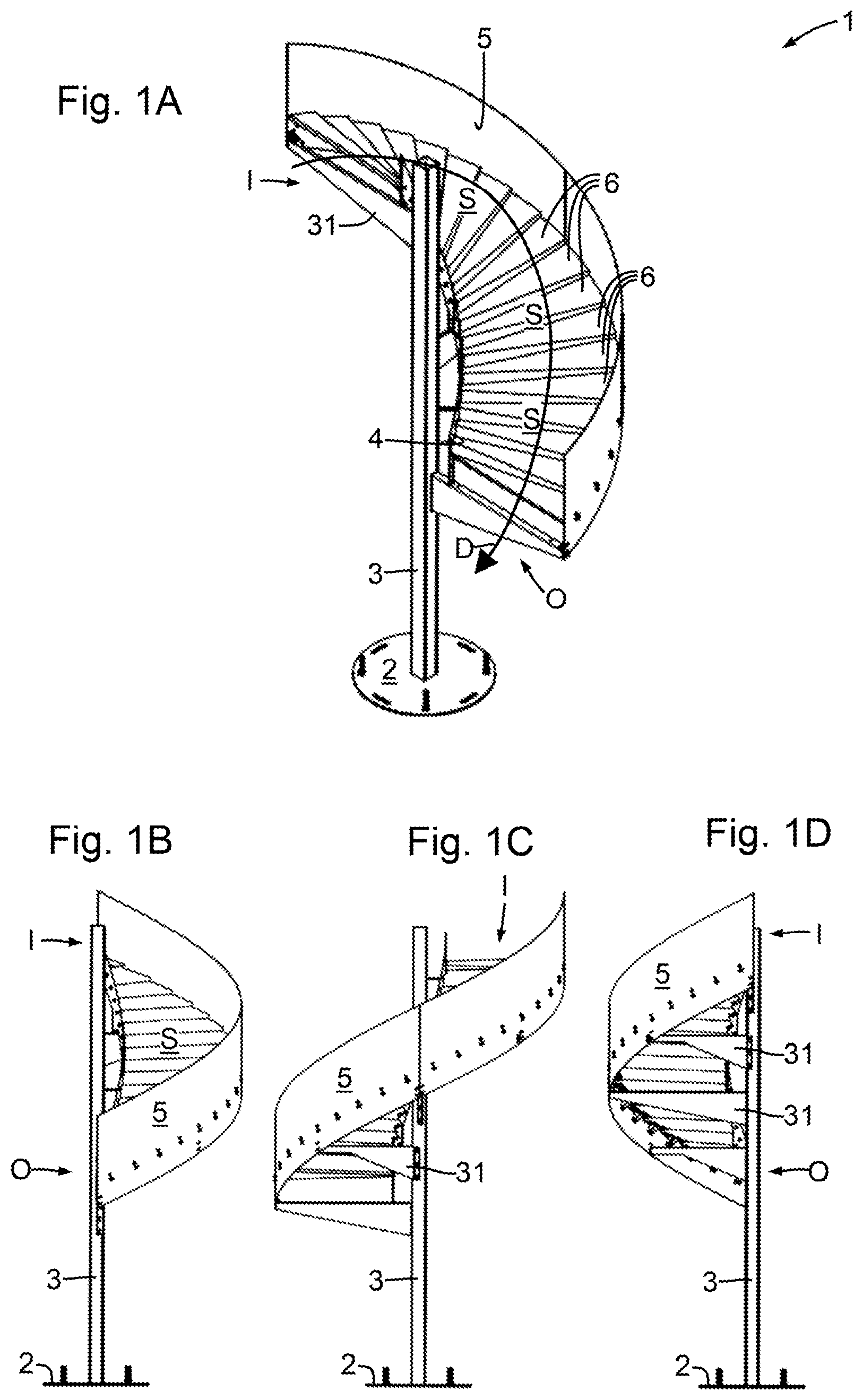 Patent US11787636 — Spiral chute — Figure 1