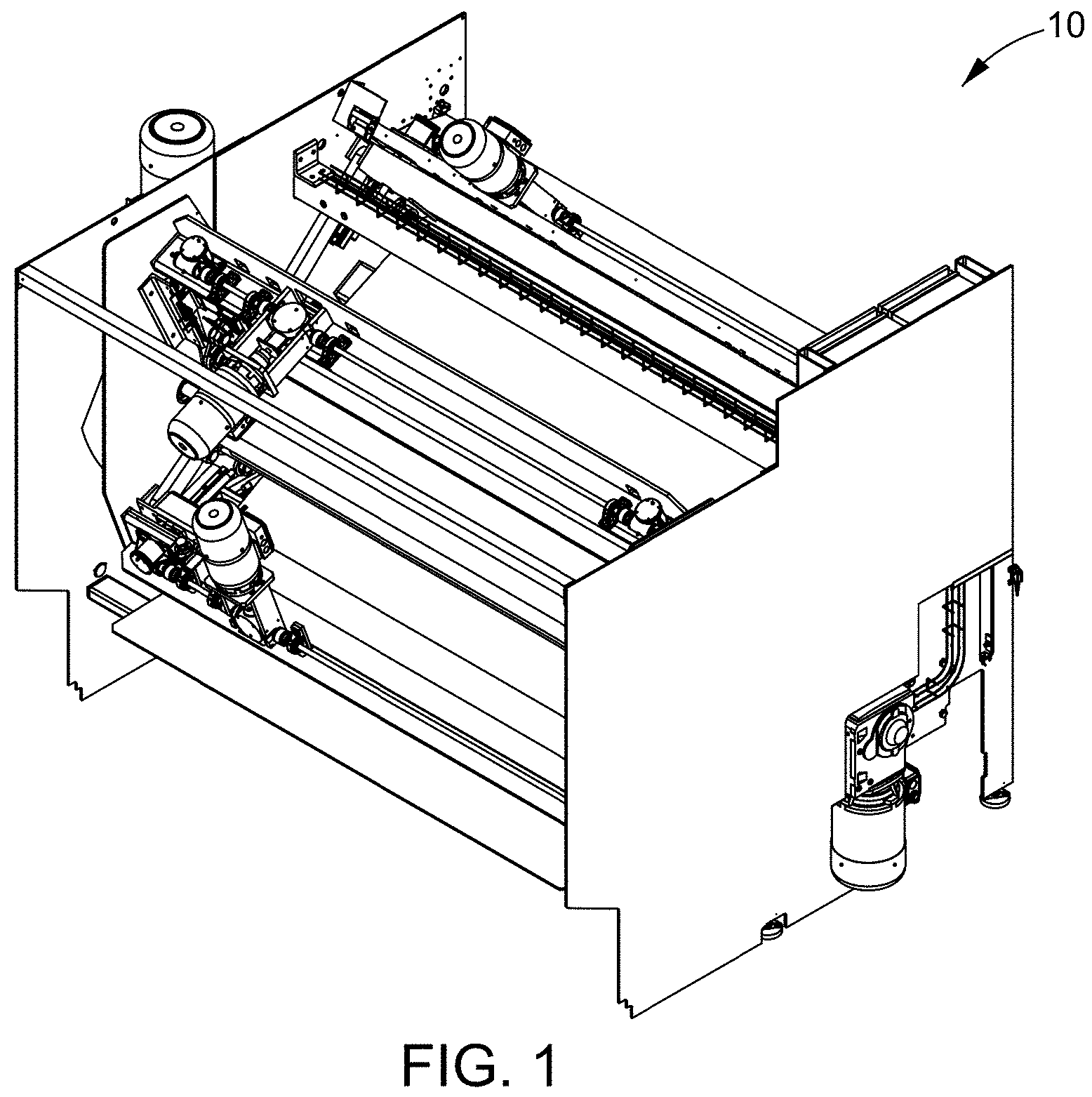 Patent US11787655 — Variable roll cage machine and process — Figure 1