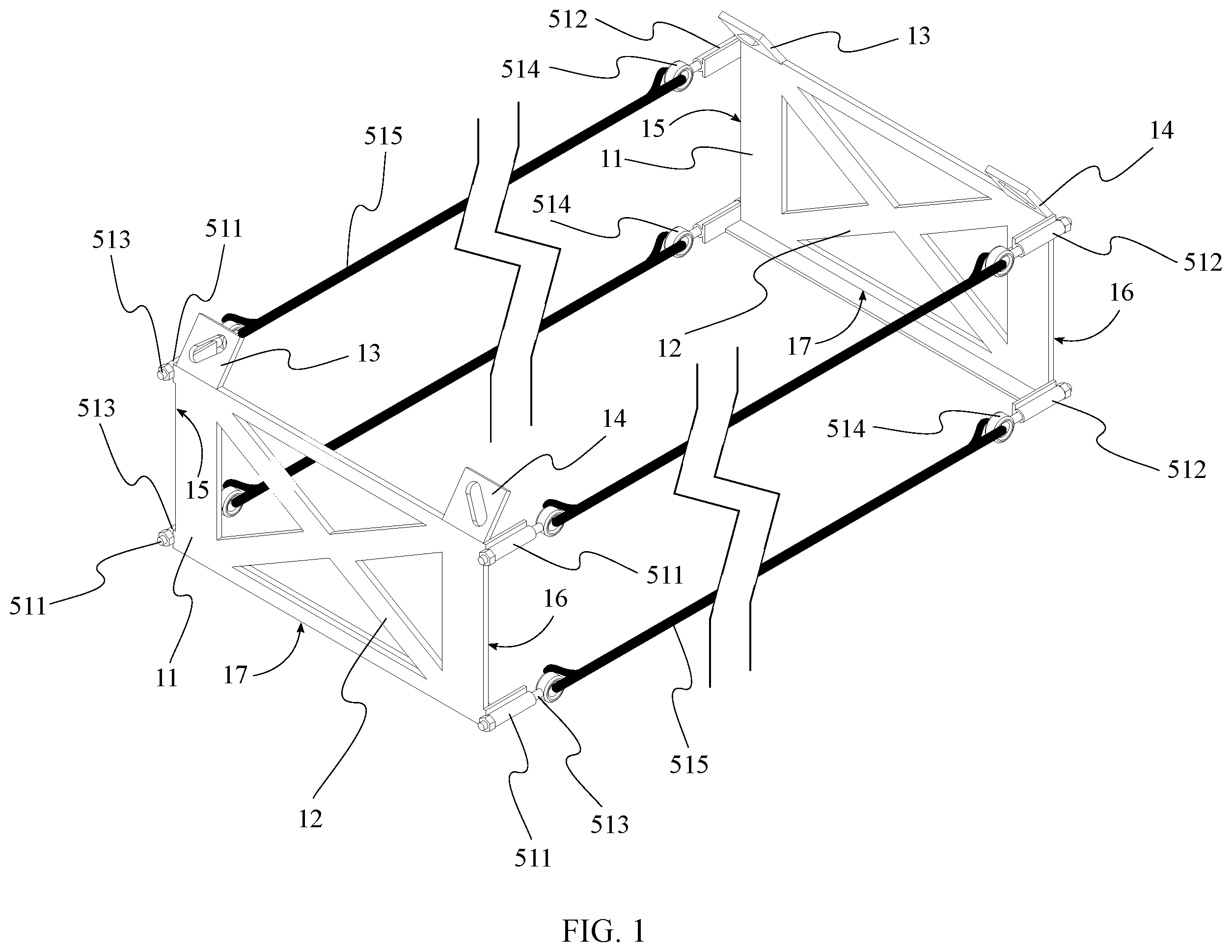 Patent US11787666 — Lifting apparatus — Figure 1