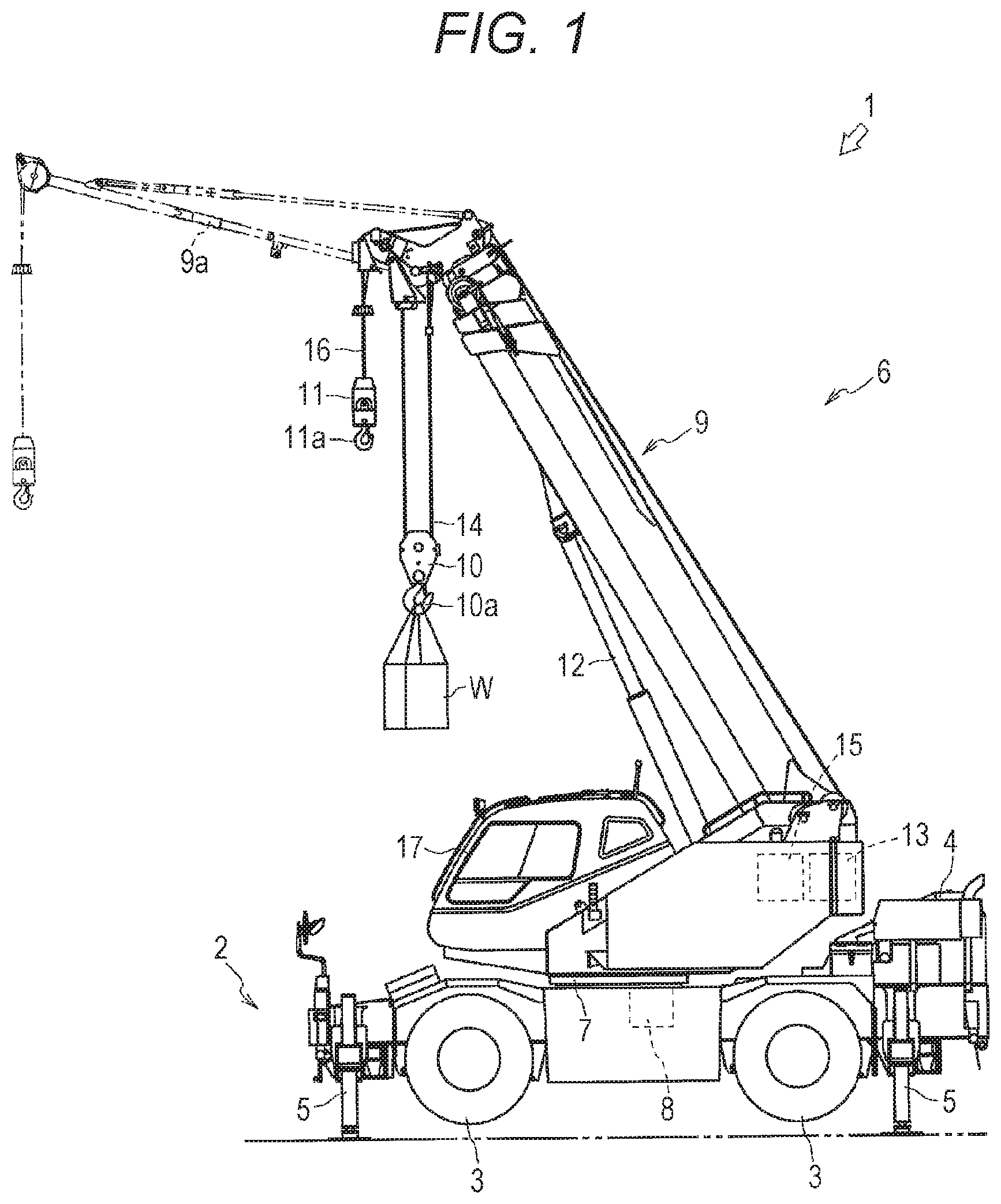 Patent US11787668 — Crane — Figure 1