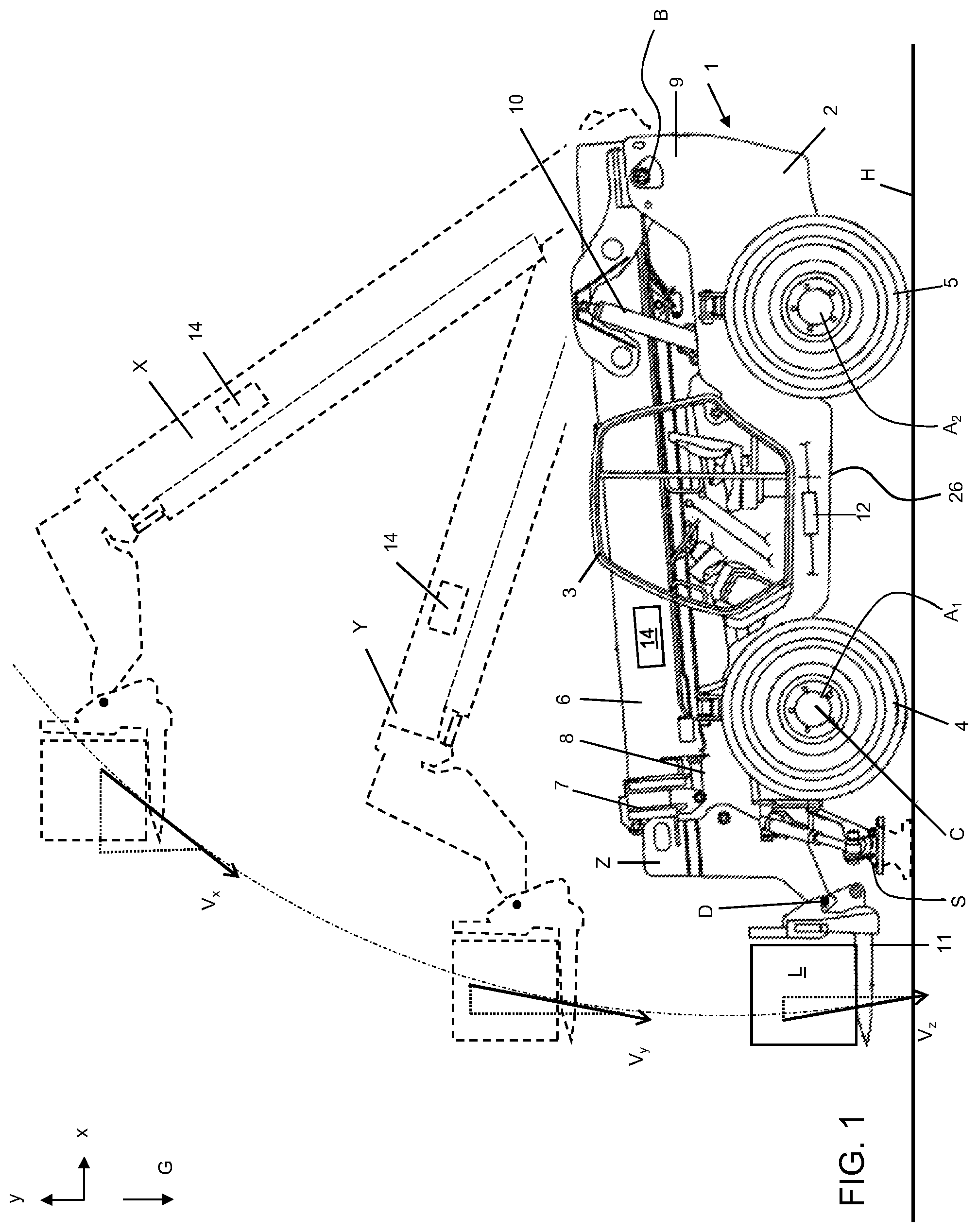 Patent US11787677 — Working machine having an electrical energy storage unit — Figure 1