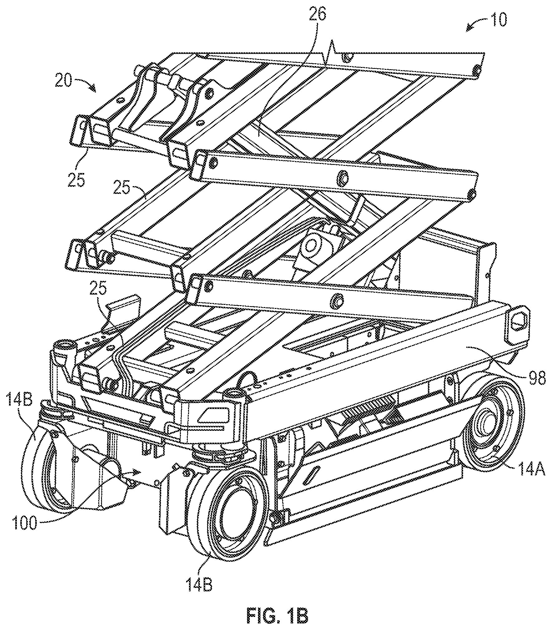 Patent US11787679 Figure 2 – Scissor lift descent control systems and methods