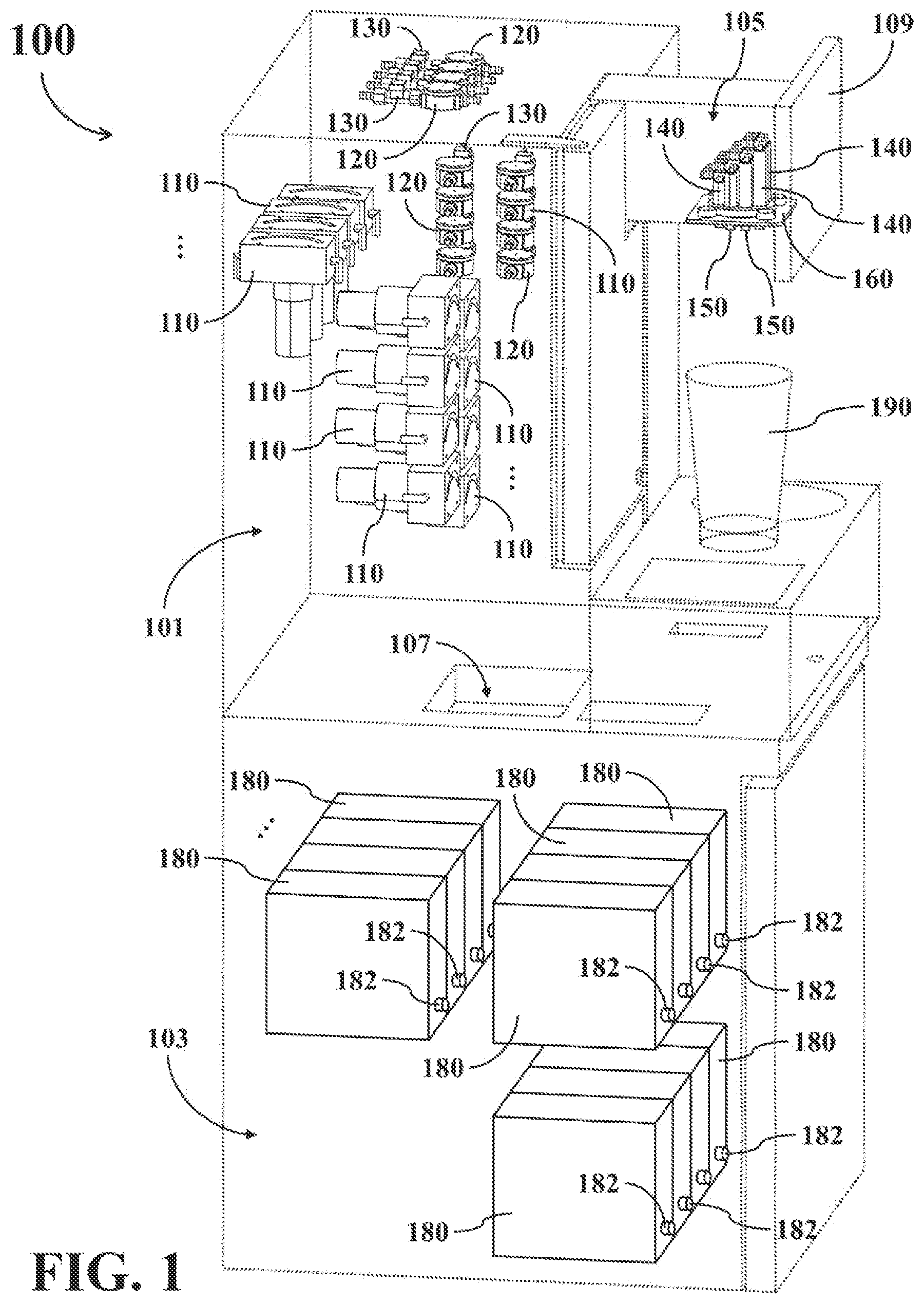 Patent US11787681 — Damper device for automated beverage preparation apparatus — Figure 1