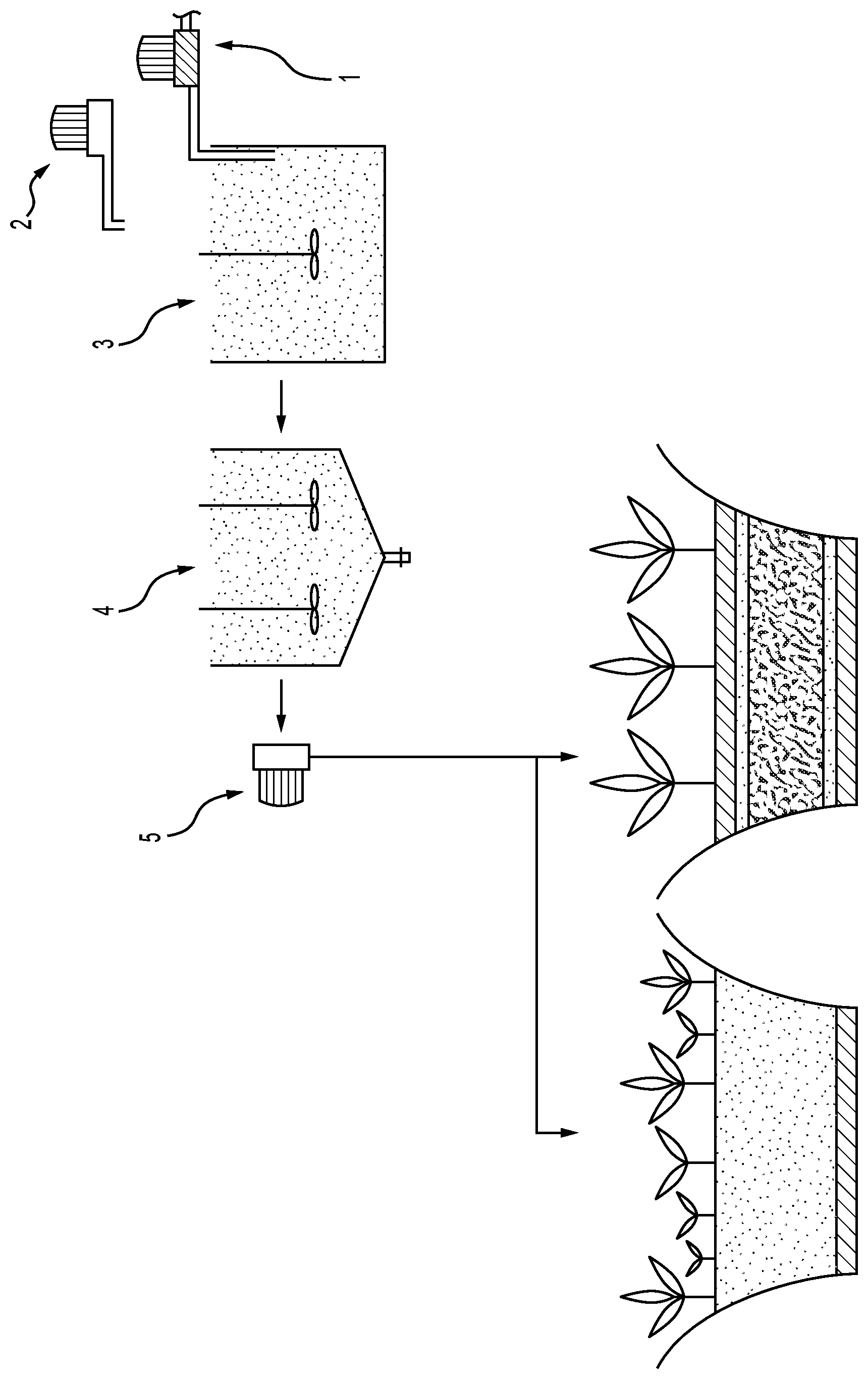 Patent US11787713 — Low cost technology municipal wastewater treatment for safe irrigation reuse — Figure 1