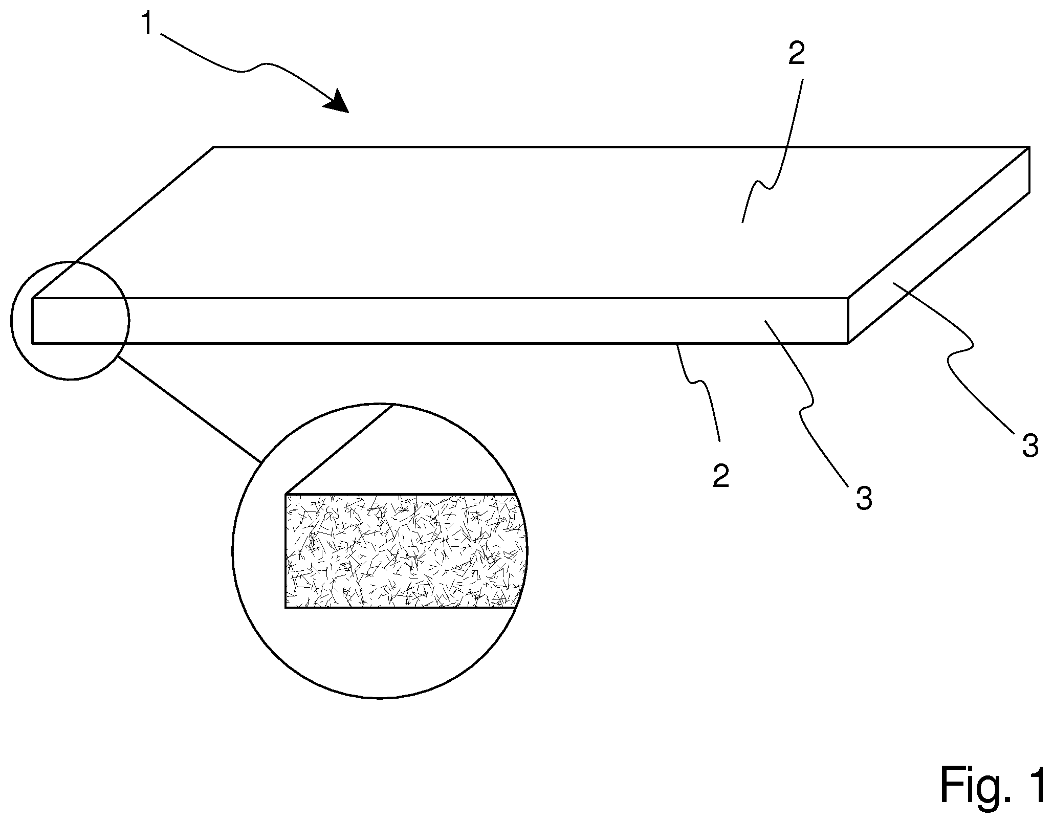 Patent US11787741 — Method for recycling mineral wool, a method for production of acoustical panel elements and such an acoustical panel element — Figure 1