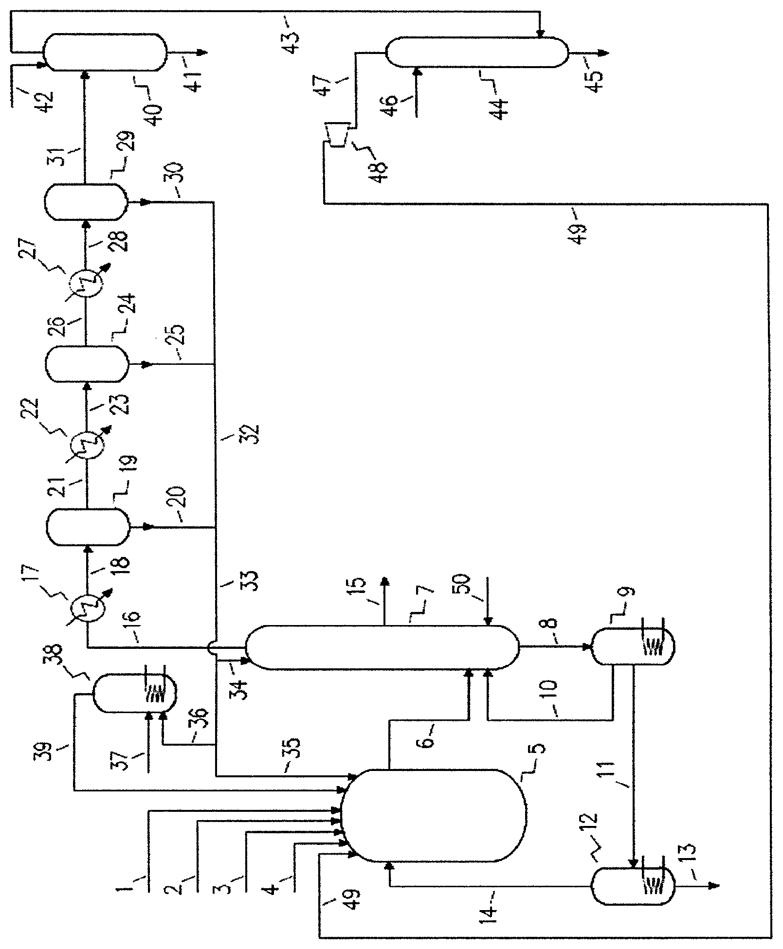 Patent US11787756 — Chlorinolysis process for producing carbon tetrachloride — Figure 1