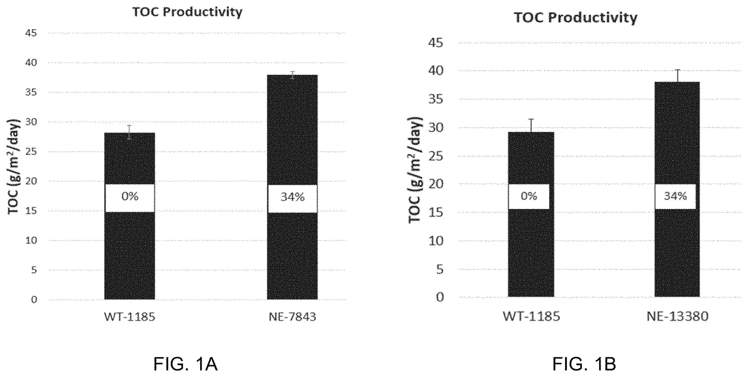 Patent US11787843 — High productivity algal mutants having reduced photosynthetic antenna — Figure 1