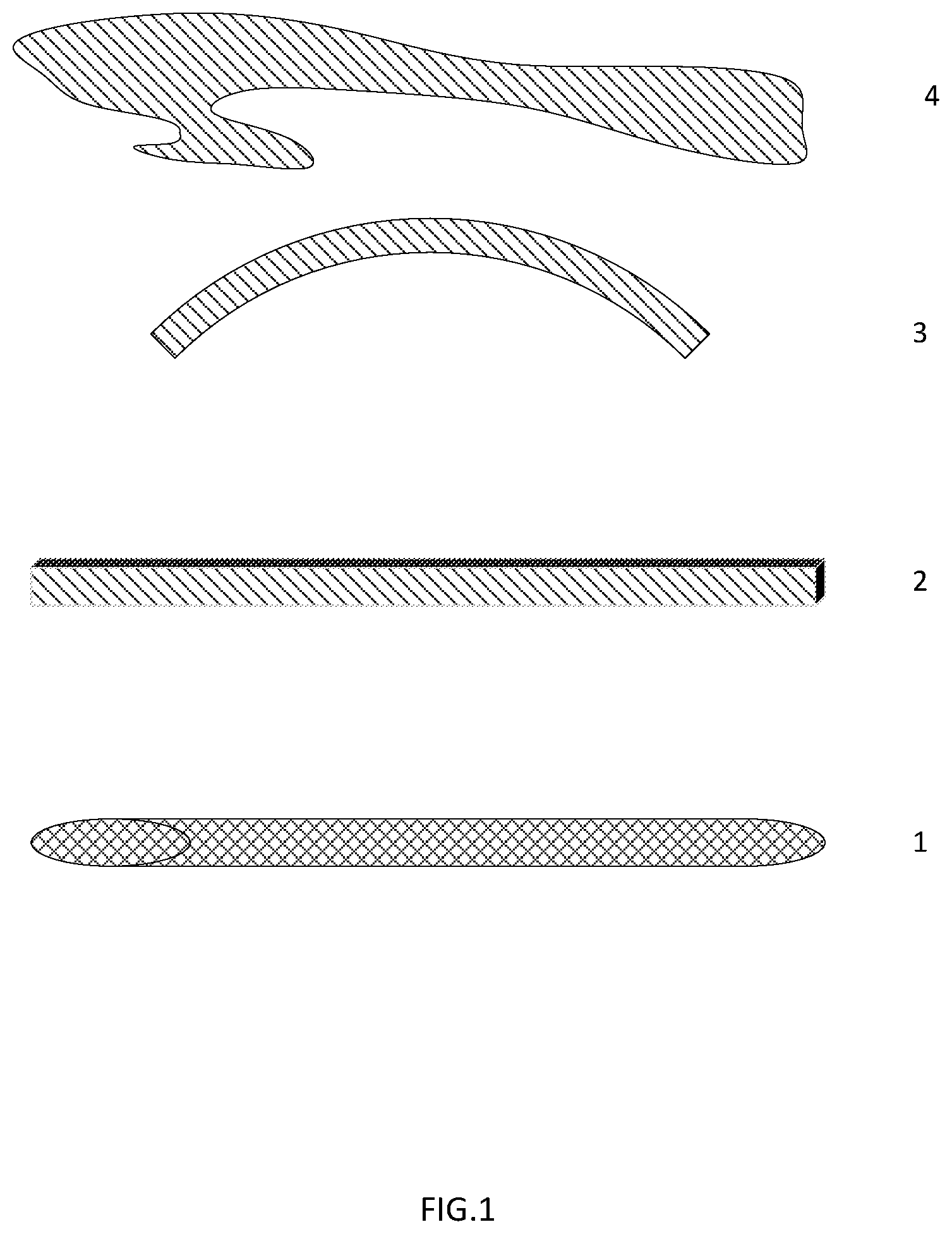 Patent US11787886 Figure 1 – Single step foamed polymeric material characterised by the presence of two or more cellular layers and aggregates that exhibit variation in cell size and cell density distribution