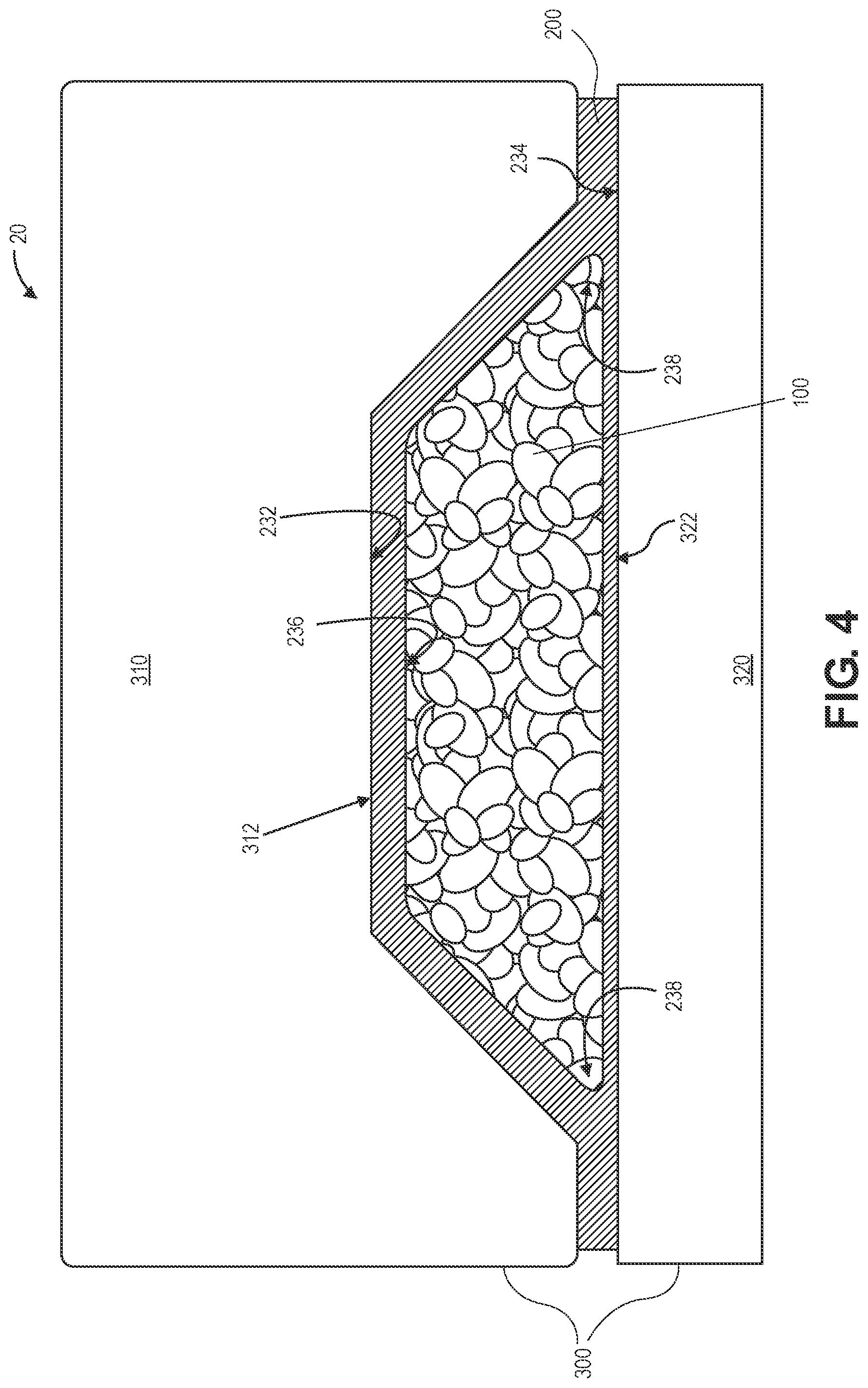 Patent US11787914 Figure 3 – Expandable media with flexible skin as tooling for composite parts
