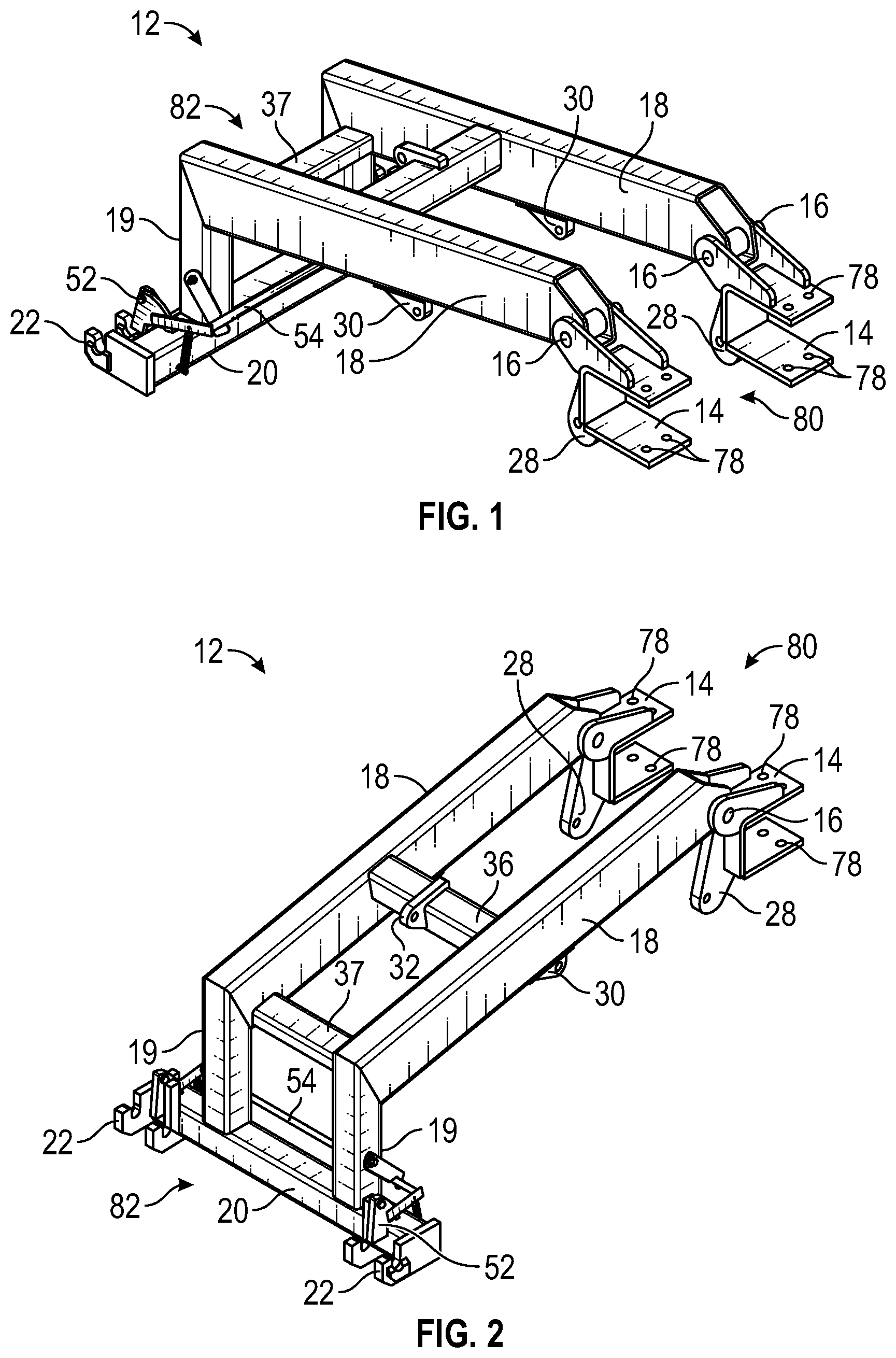 Patent US11793097 — Farming implement quick-attachment system — Figure 1