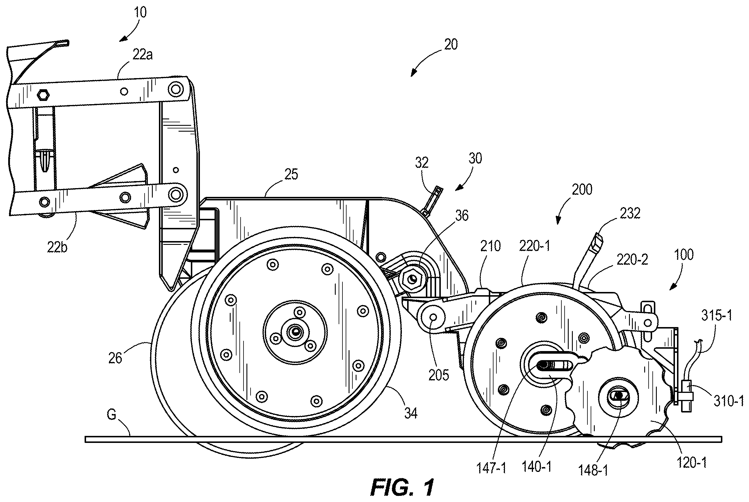Patent US11793105 — Crop input applicator systems, methods, and apparatuses — Figure 1