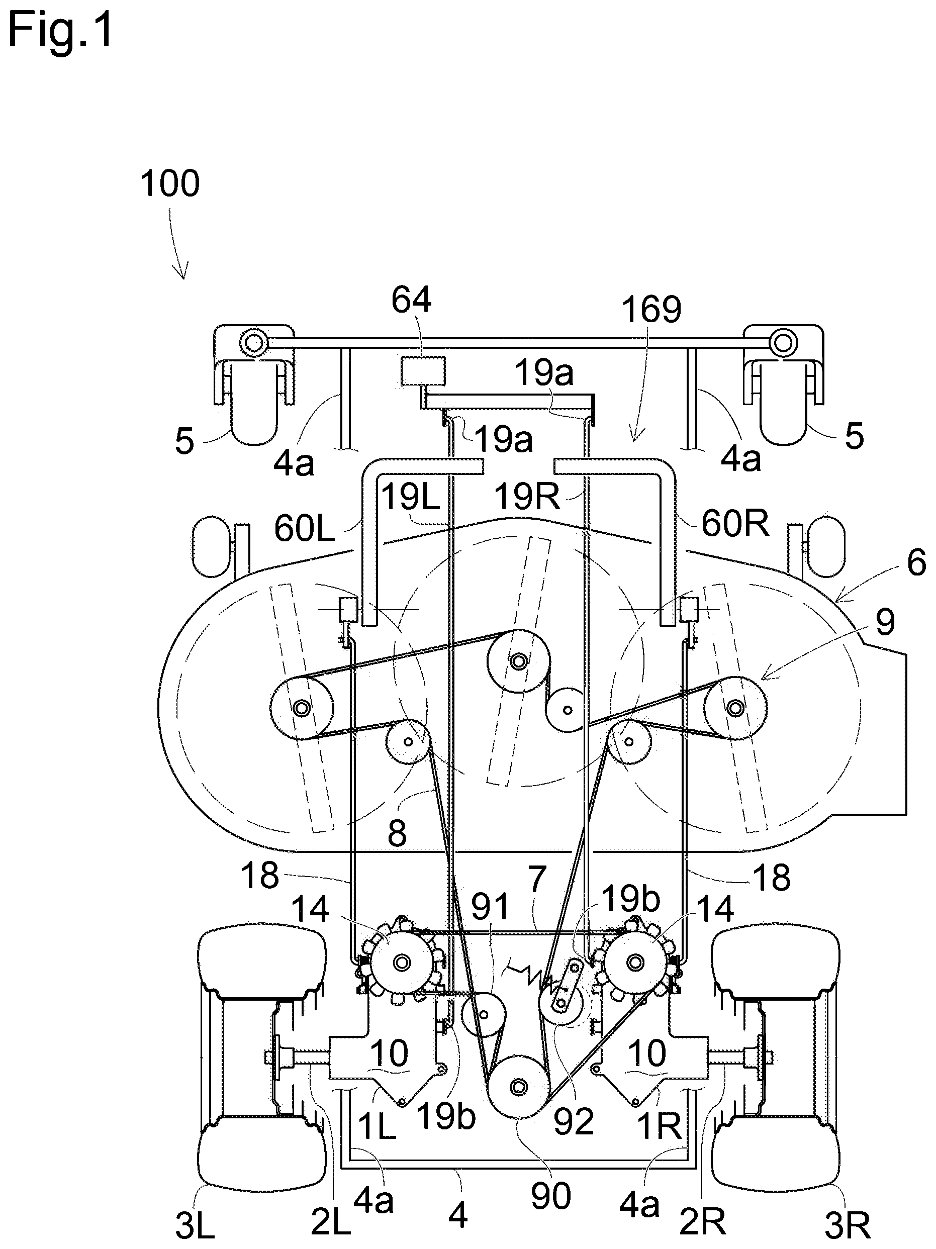 Patent US11793113 — Transaxle — Figure 1