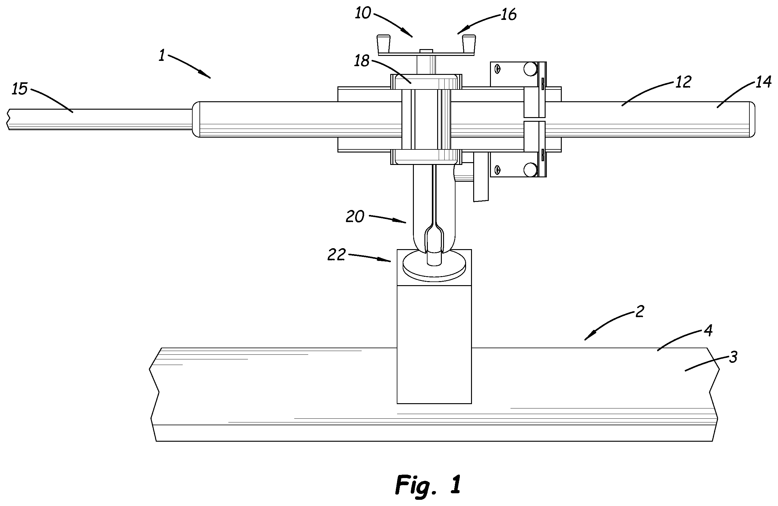 Patent US11793184 — Fishing rod holding system — Figure 1