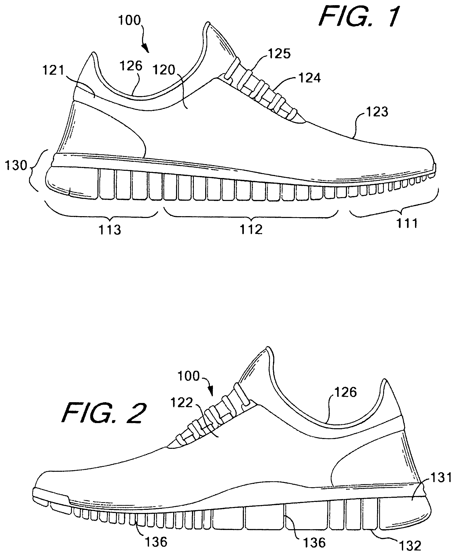 Patent US11793264 Figure 1 – Footwear having sensor system