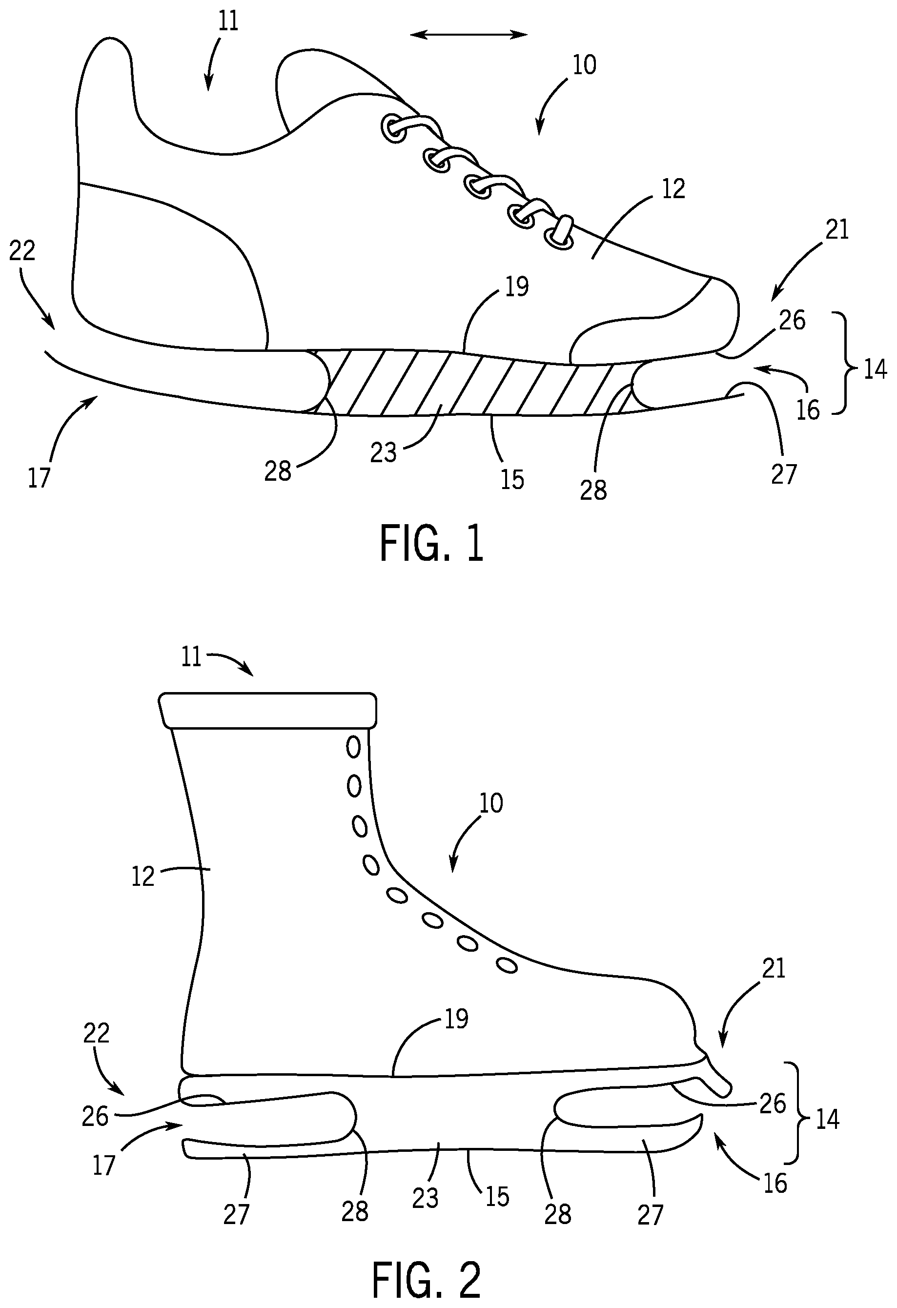 Patent US11793270 — Shoes and sole springs for shoes — Figure 1