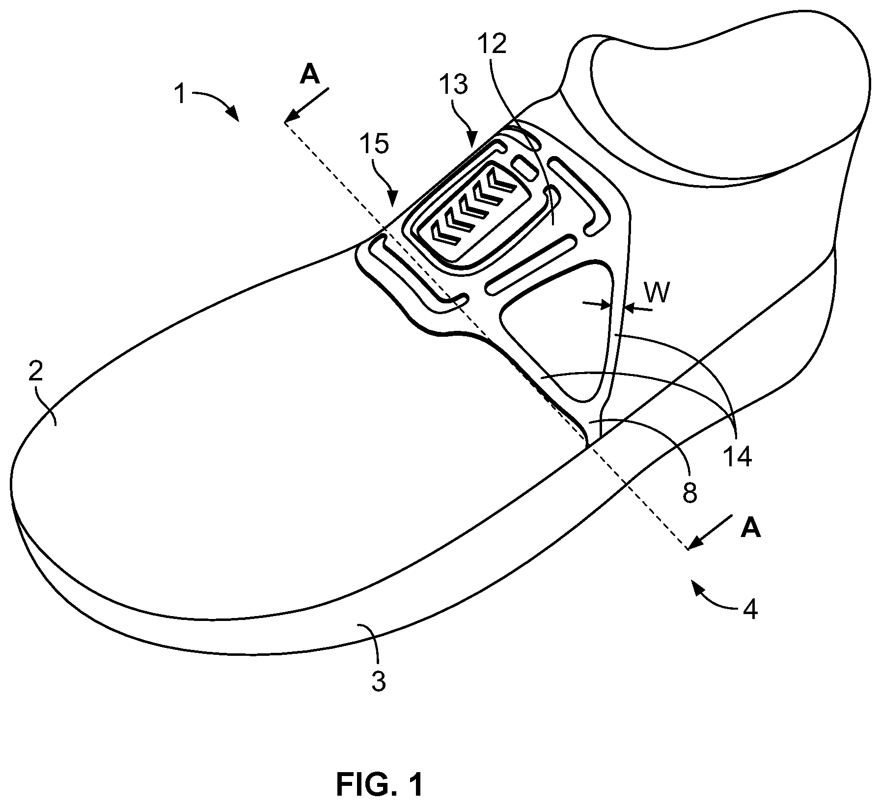 Patent US11793275 — Shoe, especially a sports shoe — Figure 1