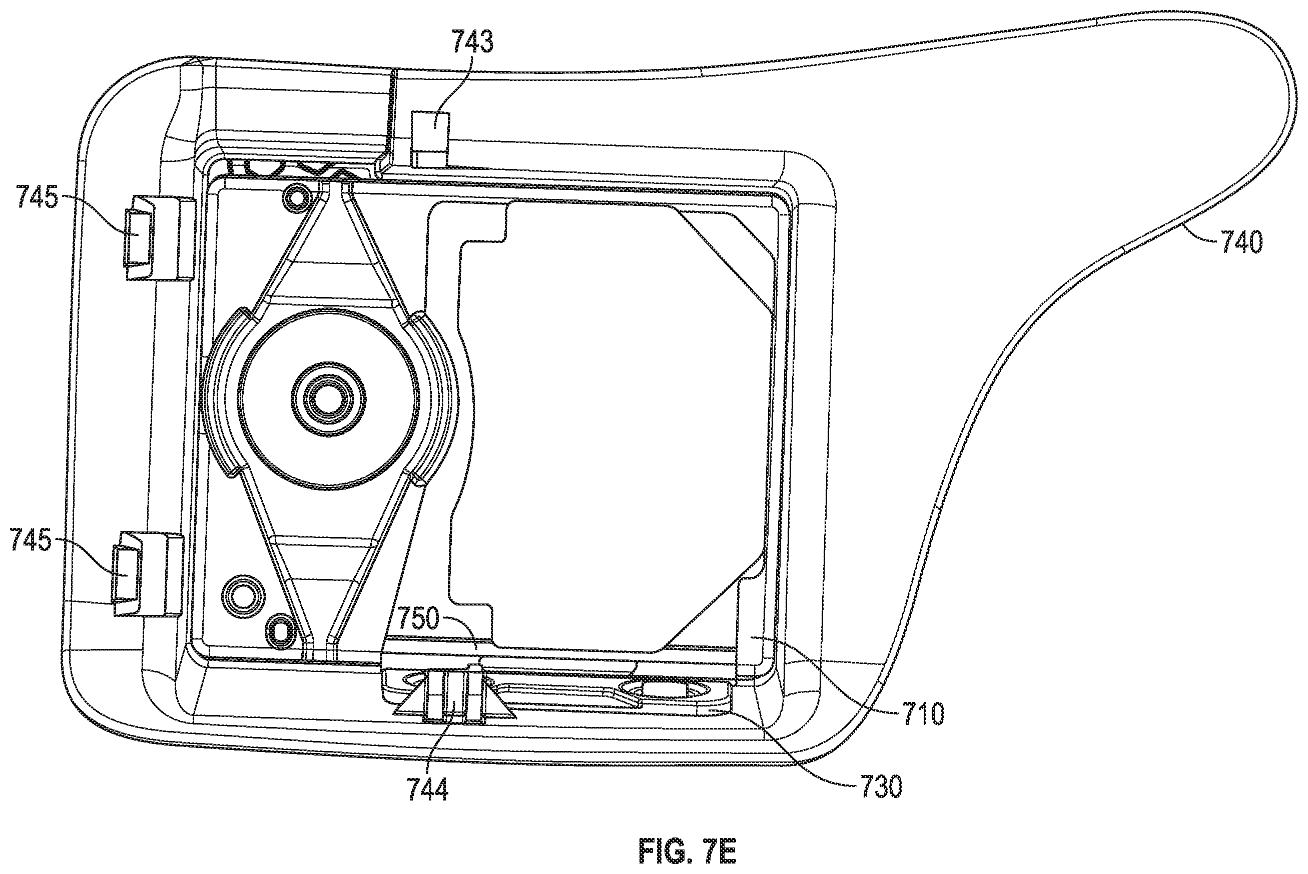 Patent US11793276 Figure 14 – Lacing engine support structures for automated footwear platform