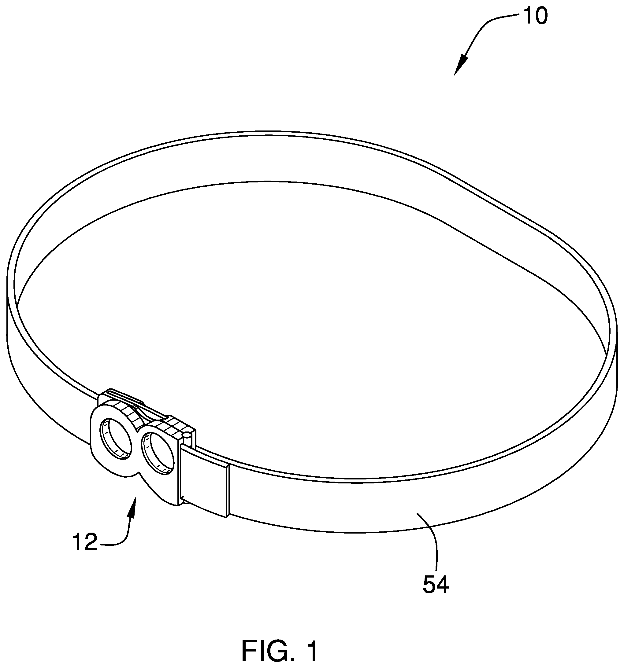 Patent US11793278 — Belt buckle and knife assembly — Figure 1