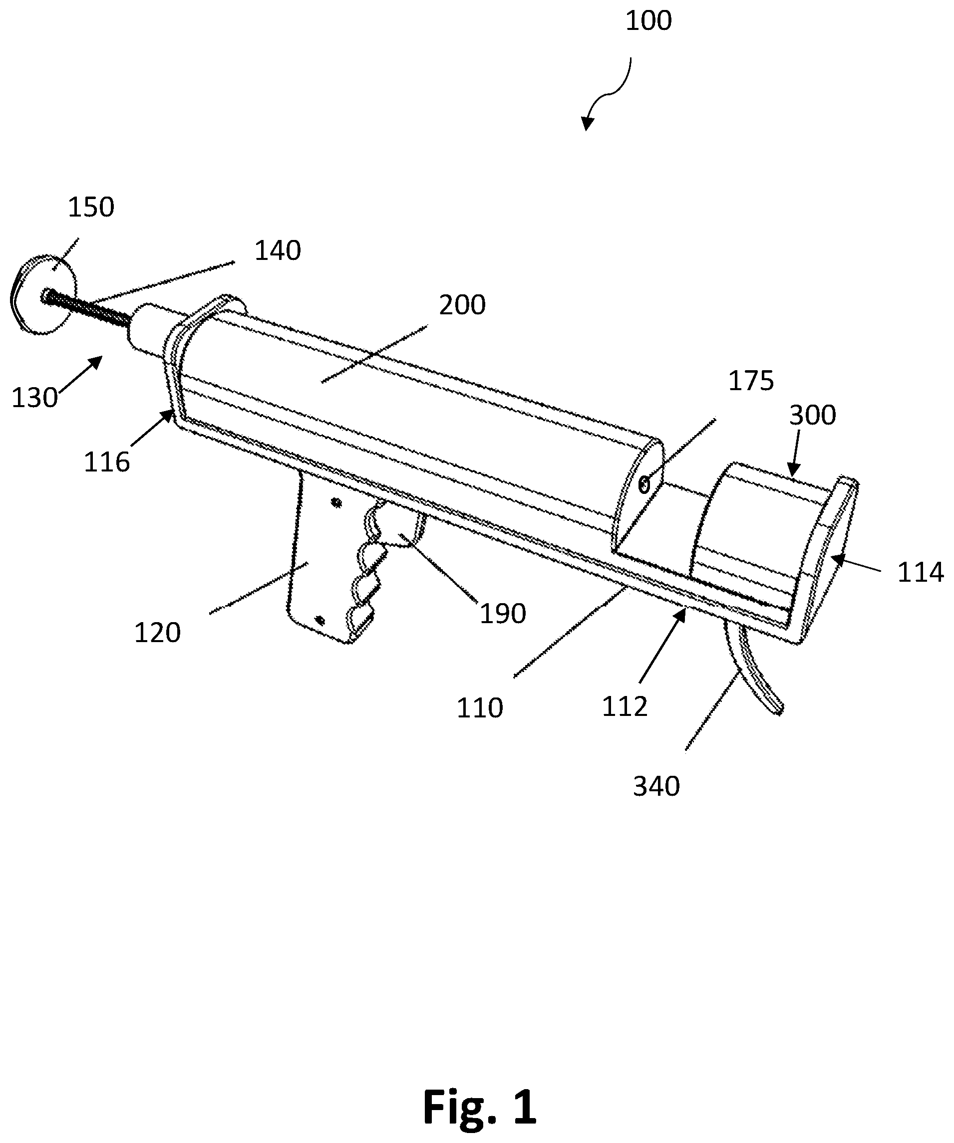 Patent US11793281 — Ear-piercing device — Figure 1