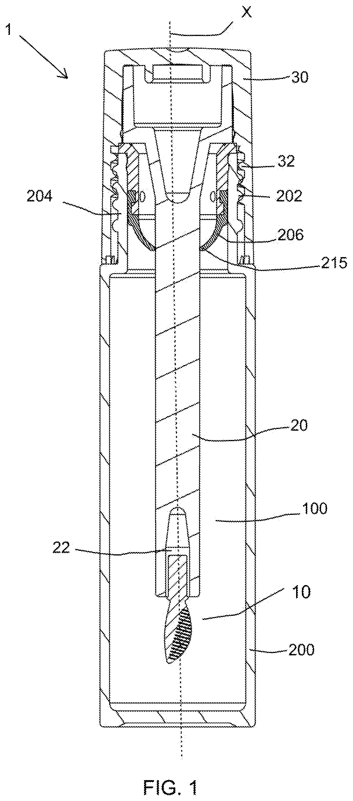 Patent US11793292 Figure 1 – Cosmetic applicator