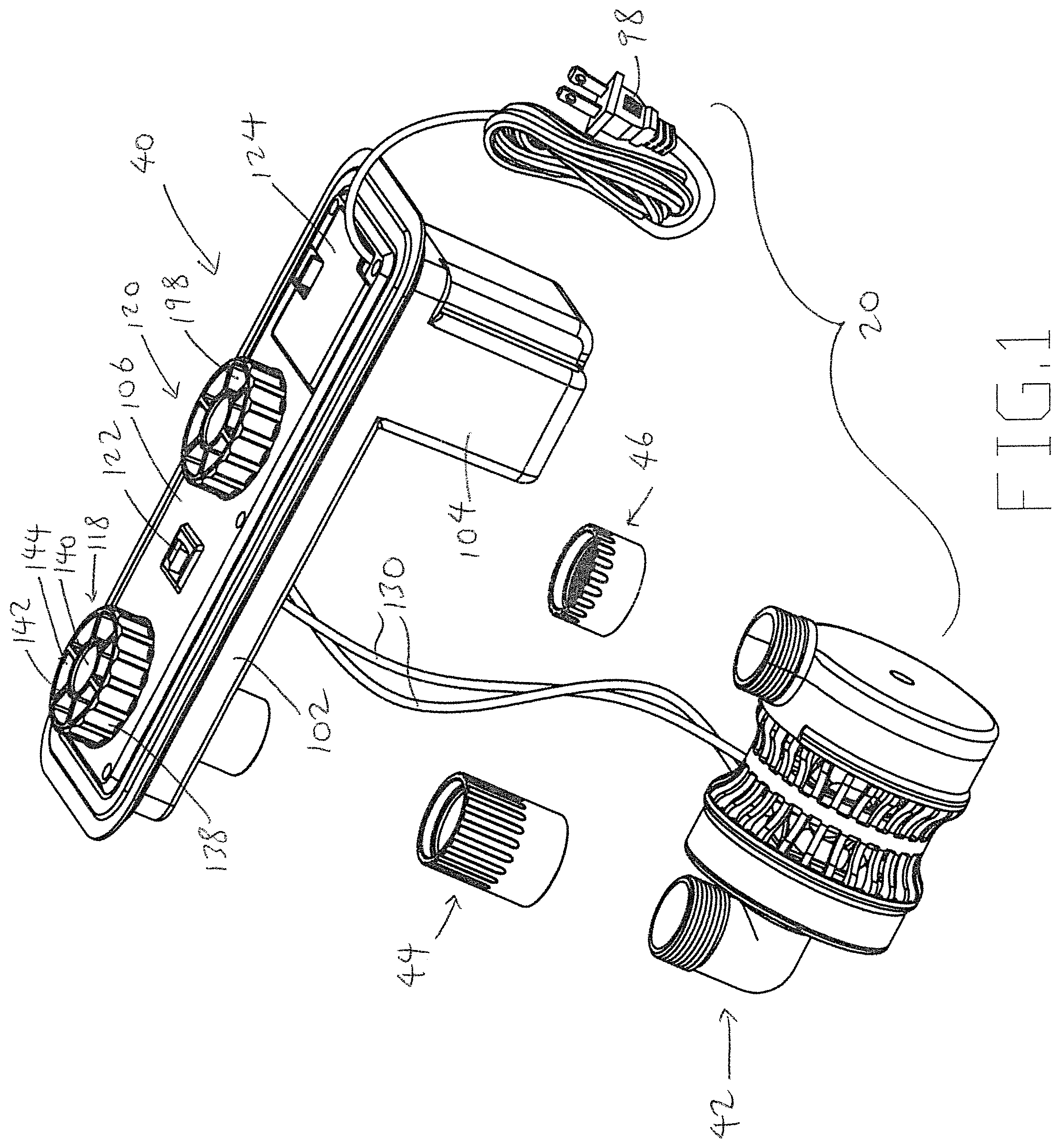 Patent US11793321 — Built-in air pump assembly — Figure 1