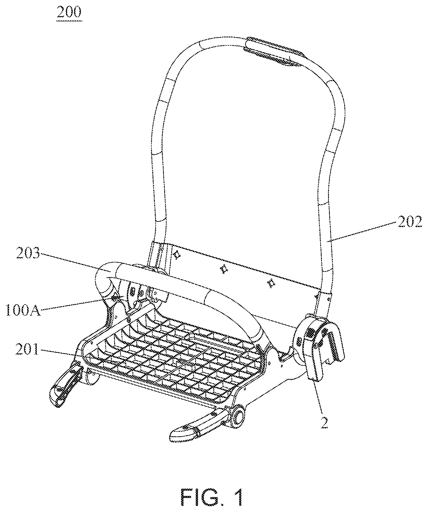 Patent US11793325 — Child seat — Figure 1