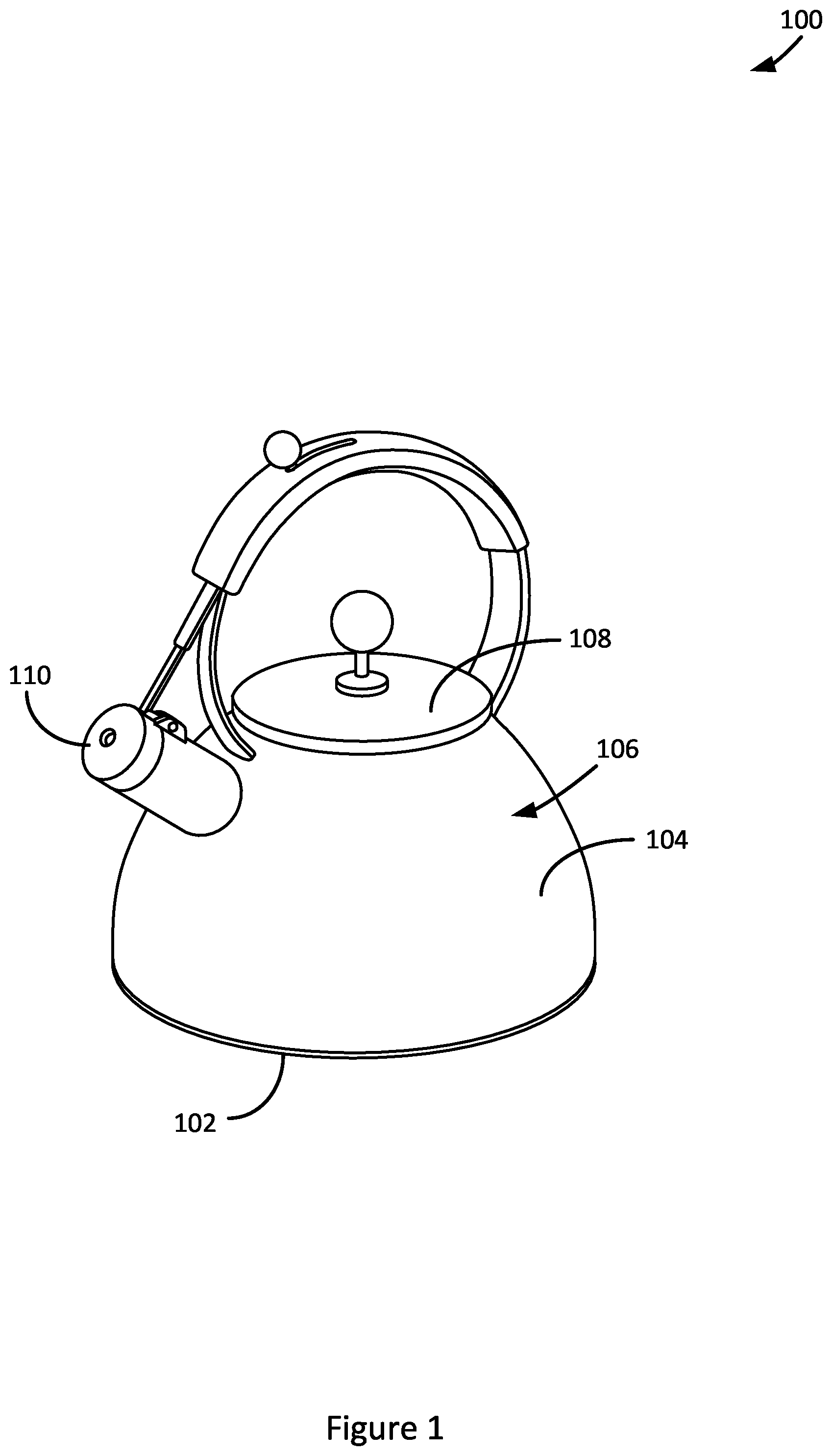 Patent US11793346 — Vessel for transferring thermal energy to and inducing convection in a contained fluid — Figure 1