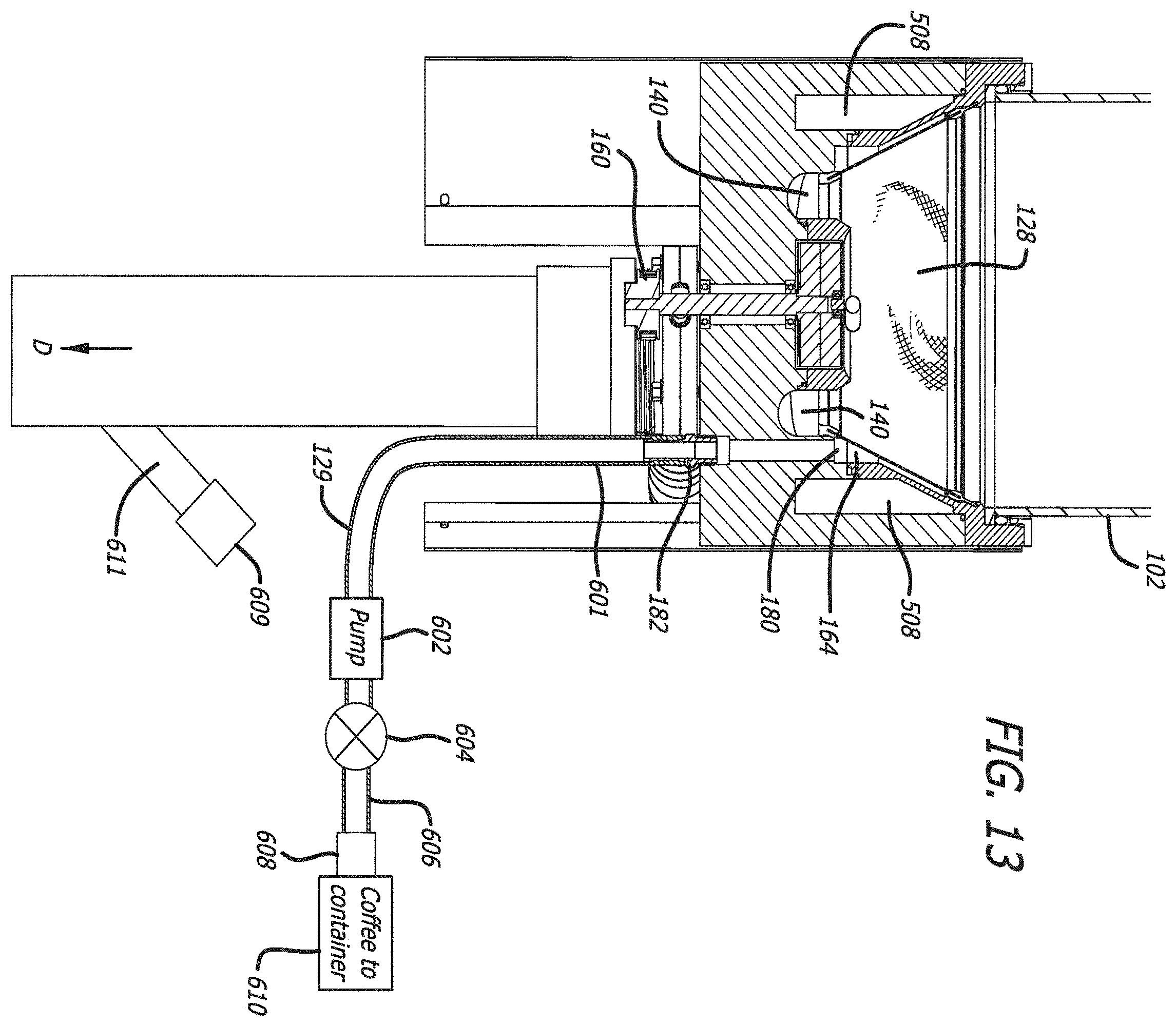 Patent US11793347 Figure 13 – Magnetically driven beverage brewing system and method