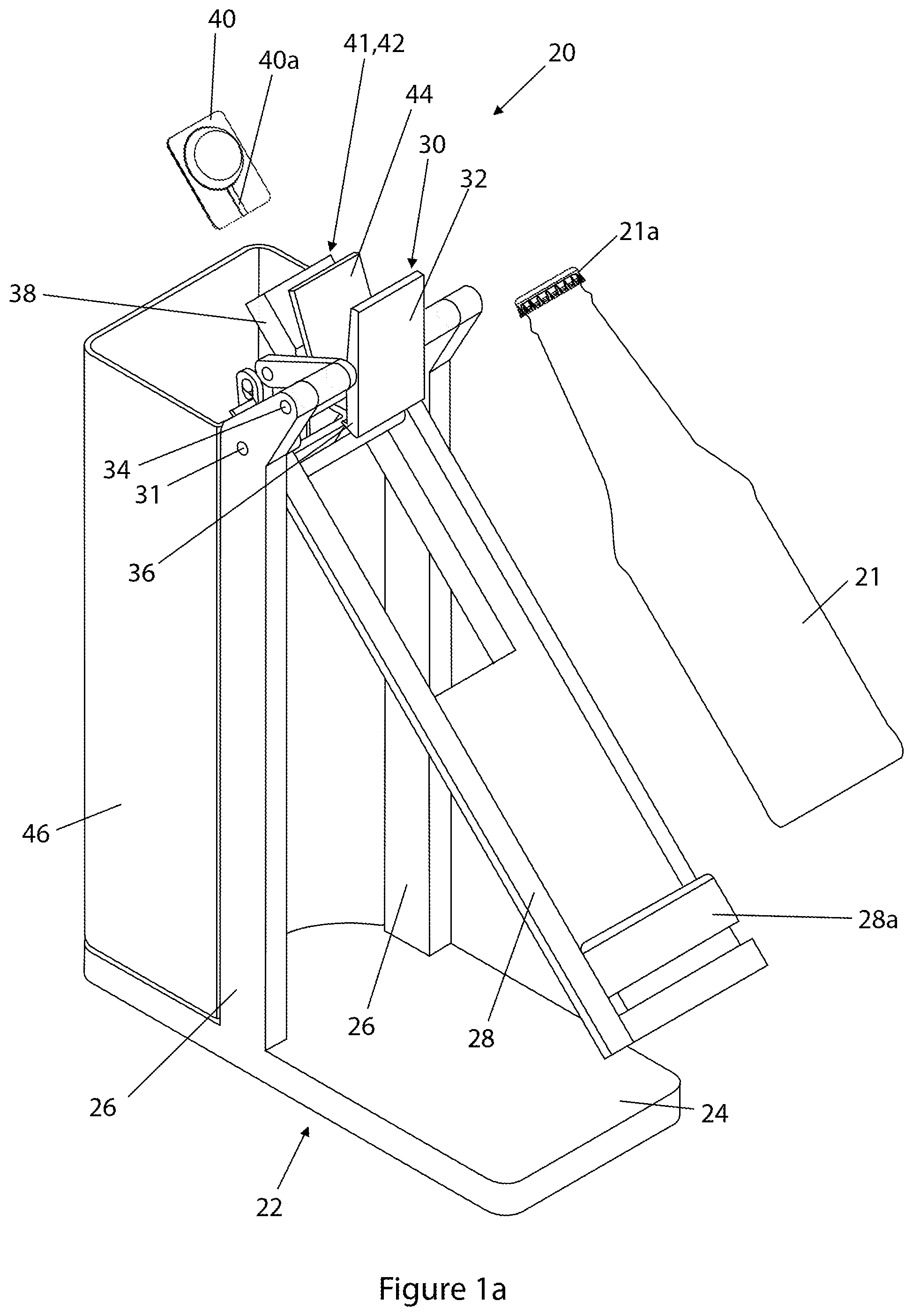 Patent US11793349 — Bottle opening and additive dispensing apparatus — Figure 1