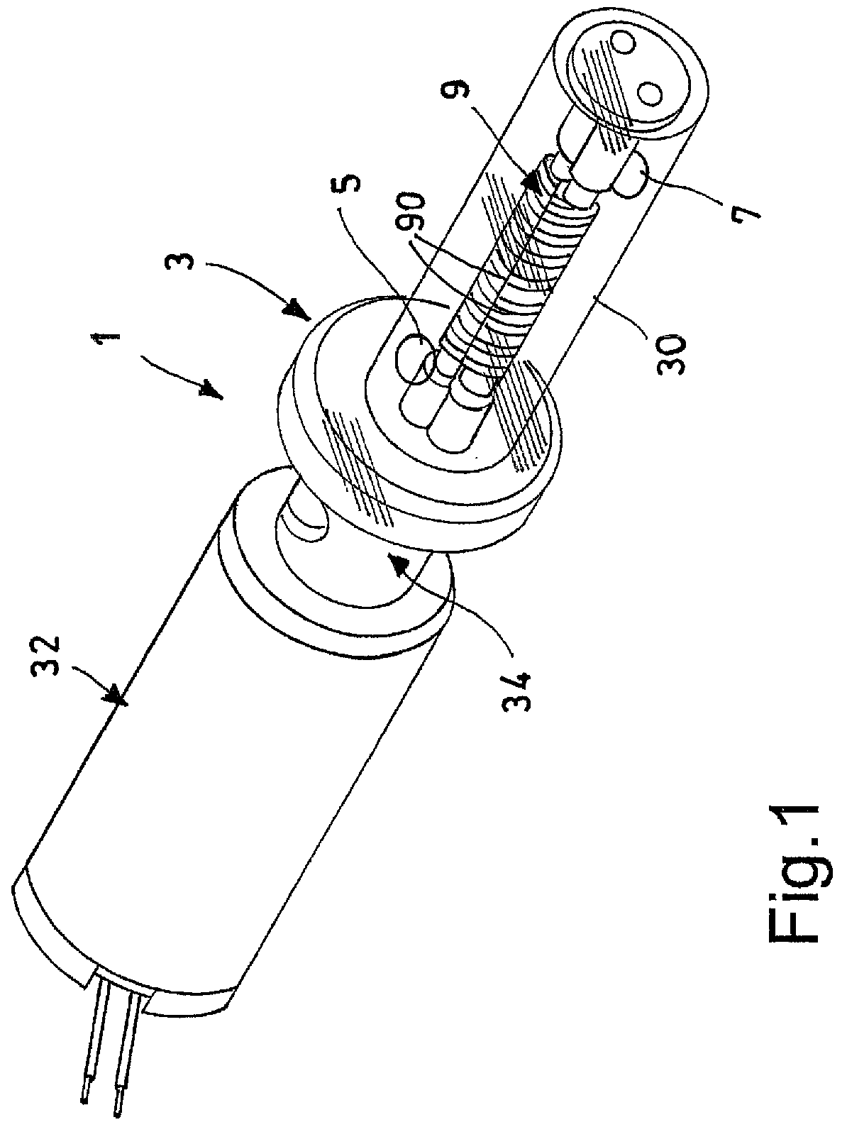 Patent US11793350 — Device and method for emulsifying liquid or solid products, in particular food products such as milk or ice cream — Figure 1