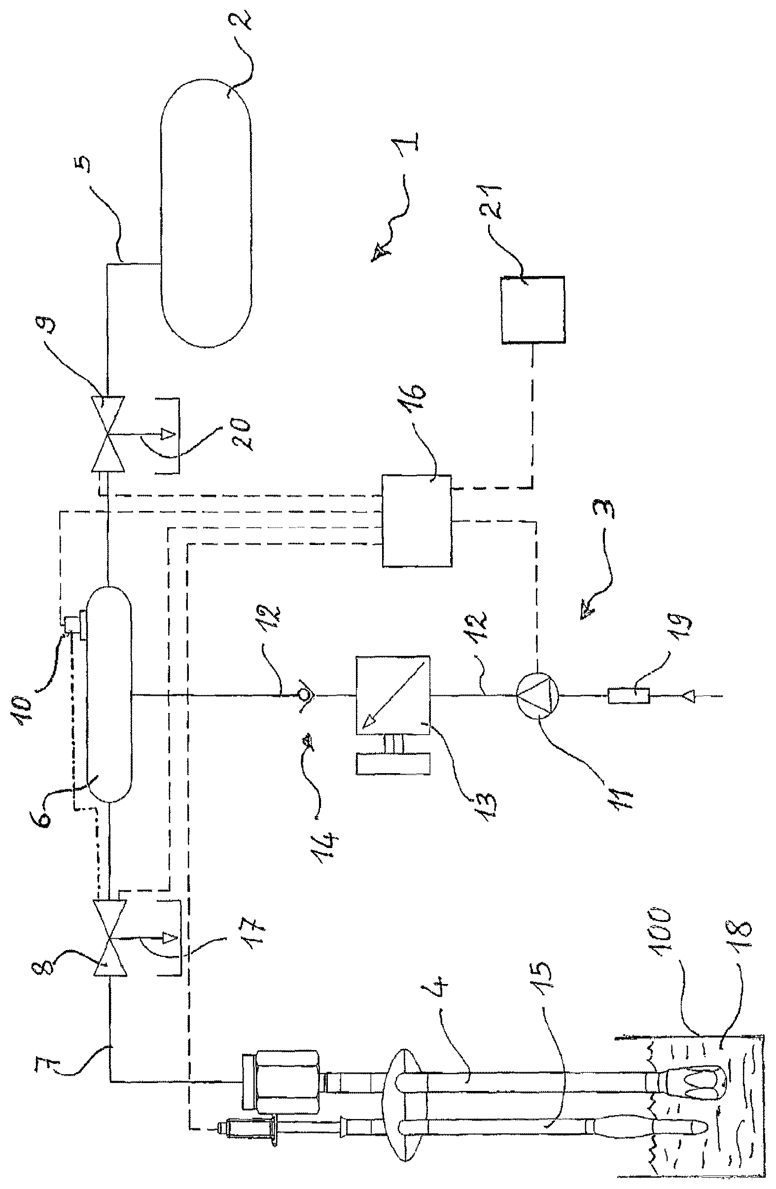 Patent US11793351 — Device for preparing frothy milk — Figure 1