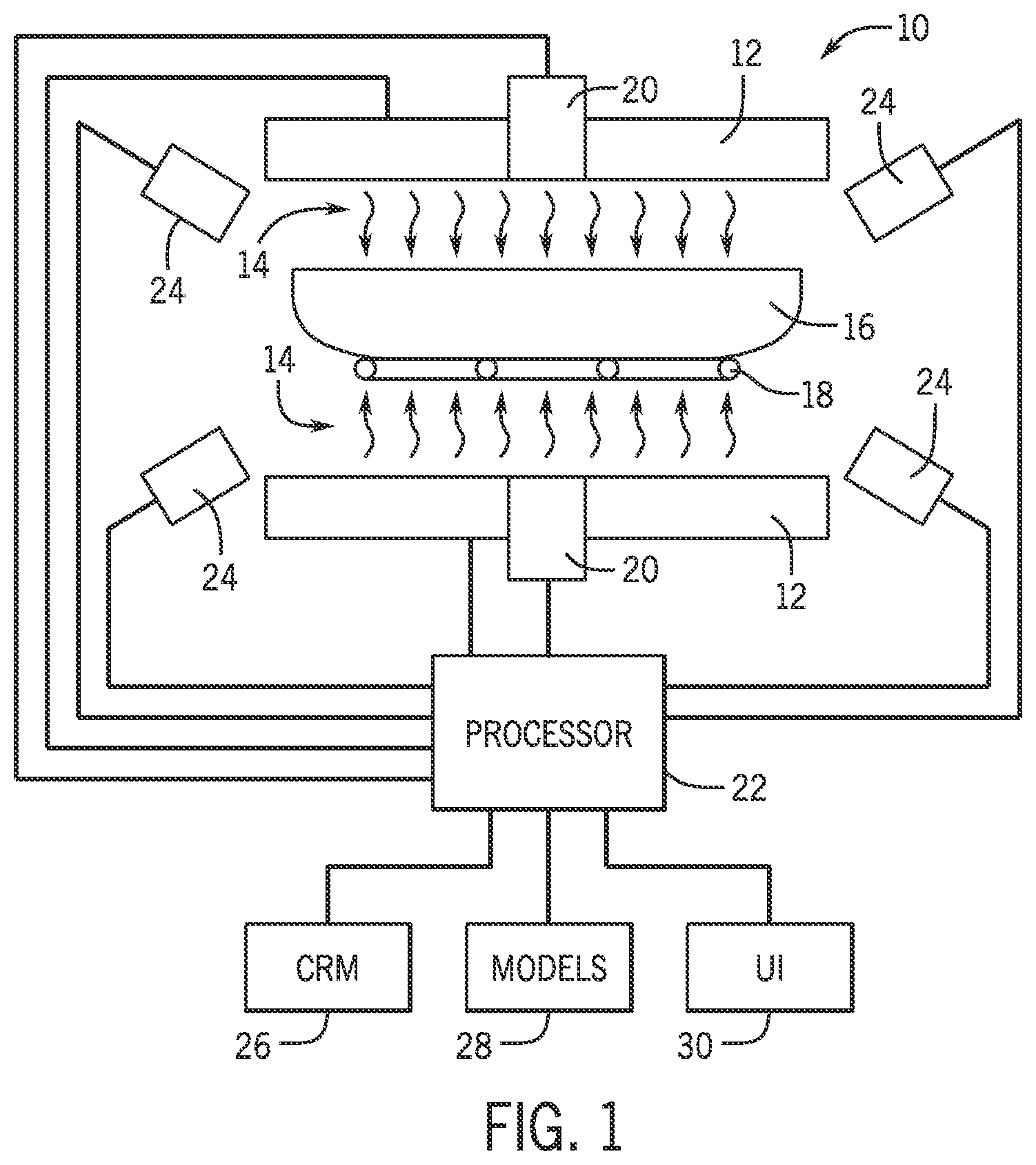 Patent US11793356 — Infrared toaster — Figure 1