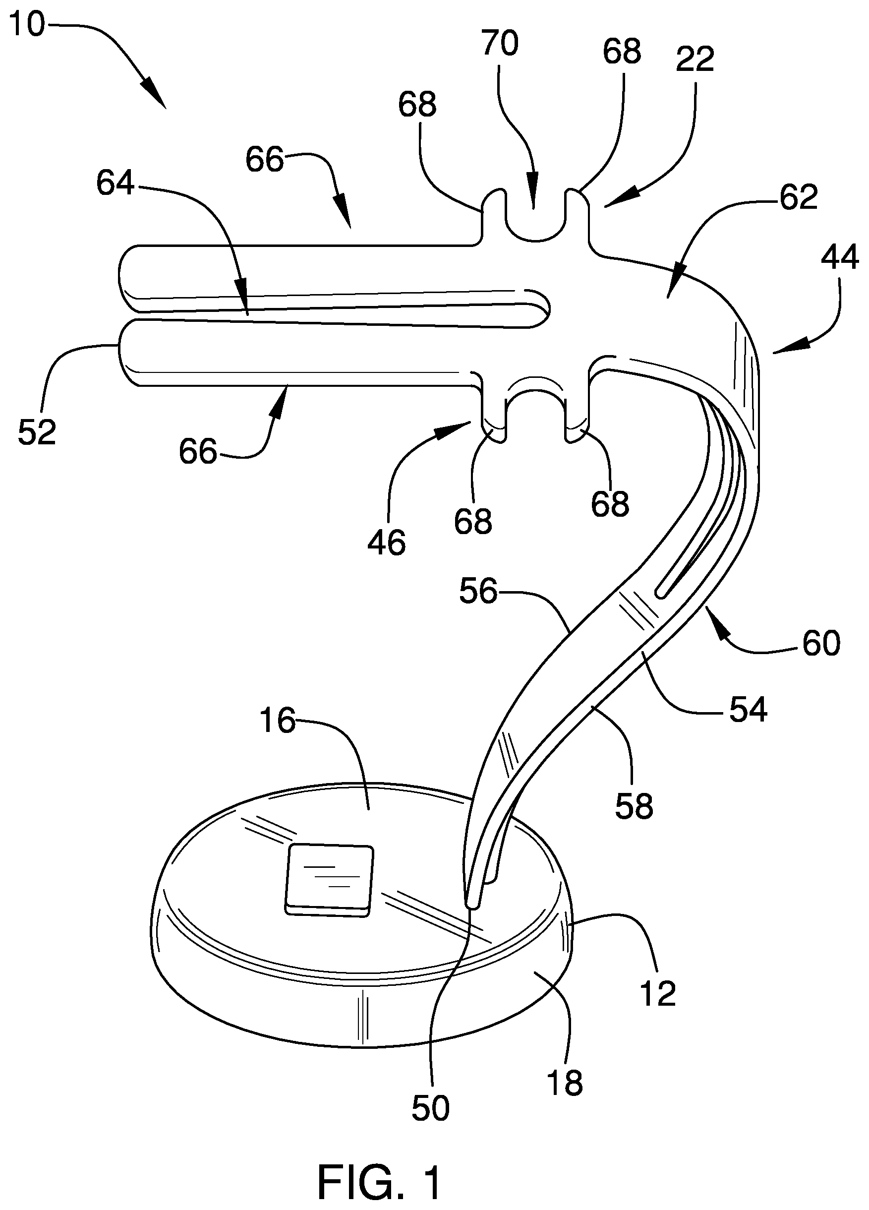 Patent US11793362 — Toothpaste and toothbrush holder assembly — Figure 1