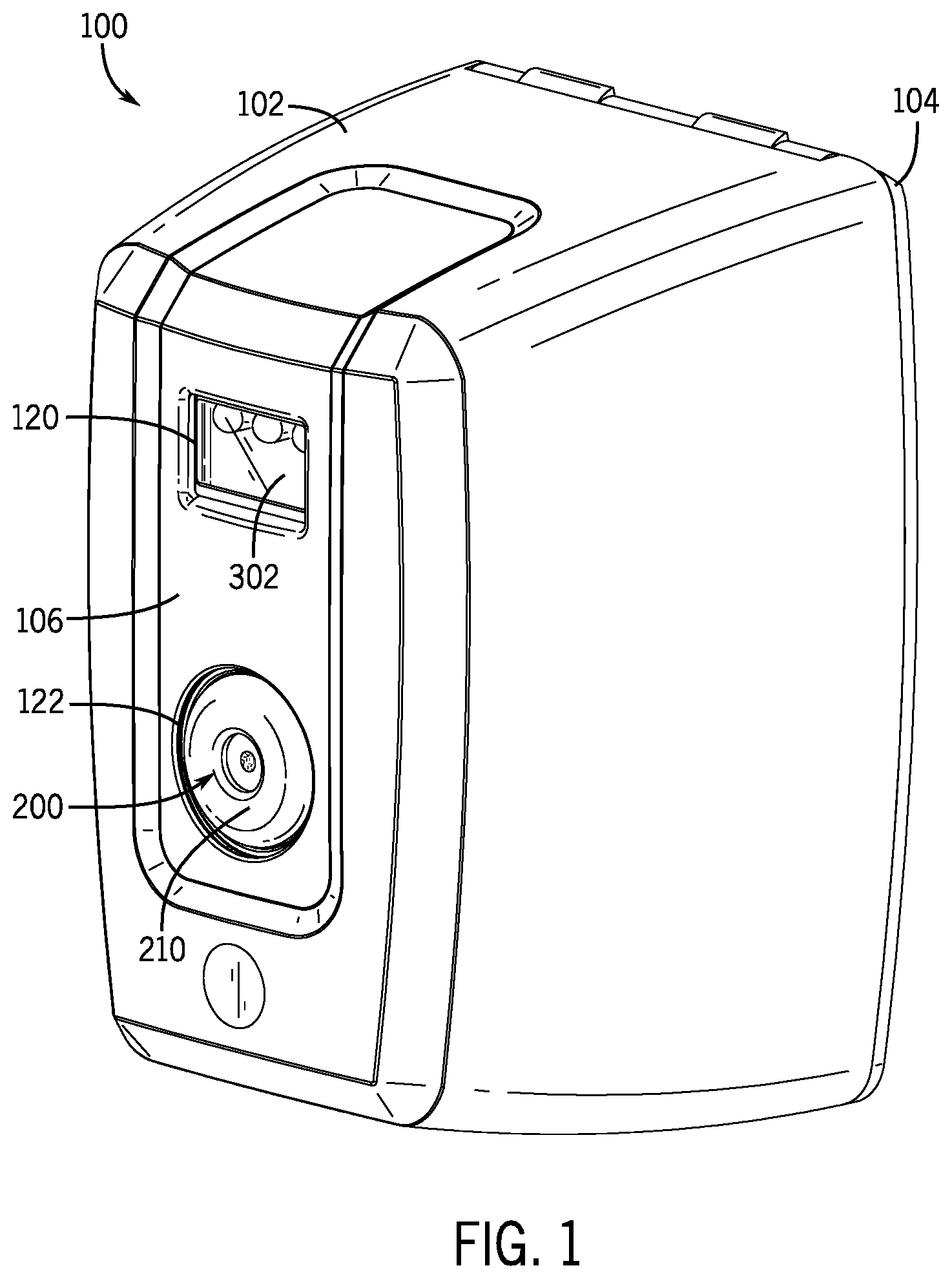 Patent US11793365 — Dispenser for use with refill cartridge — Figure 1