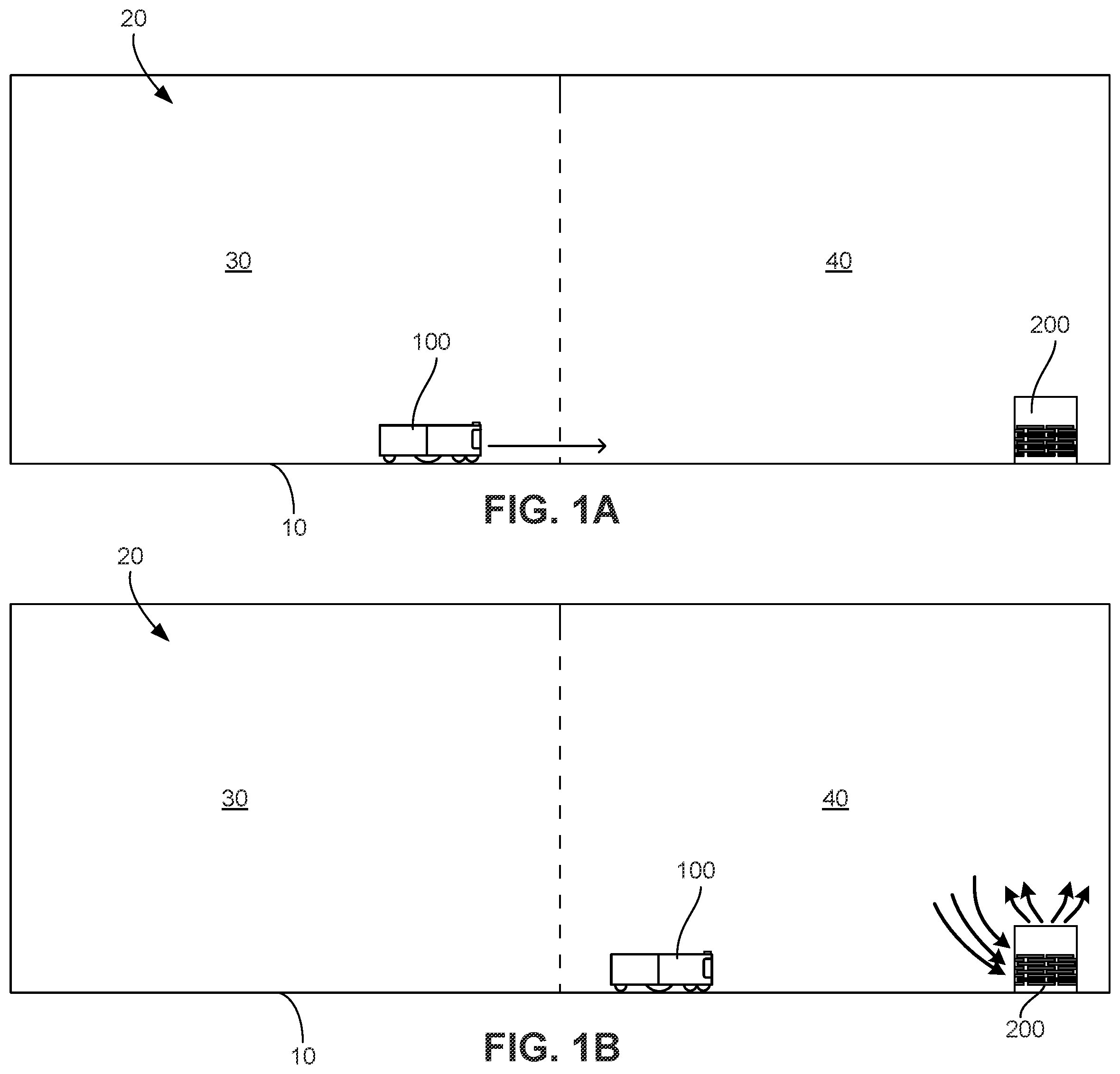 Patent US11793379 — Floor and air cleaning systems and related methods — Figure 1
