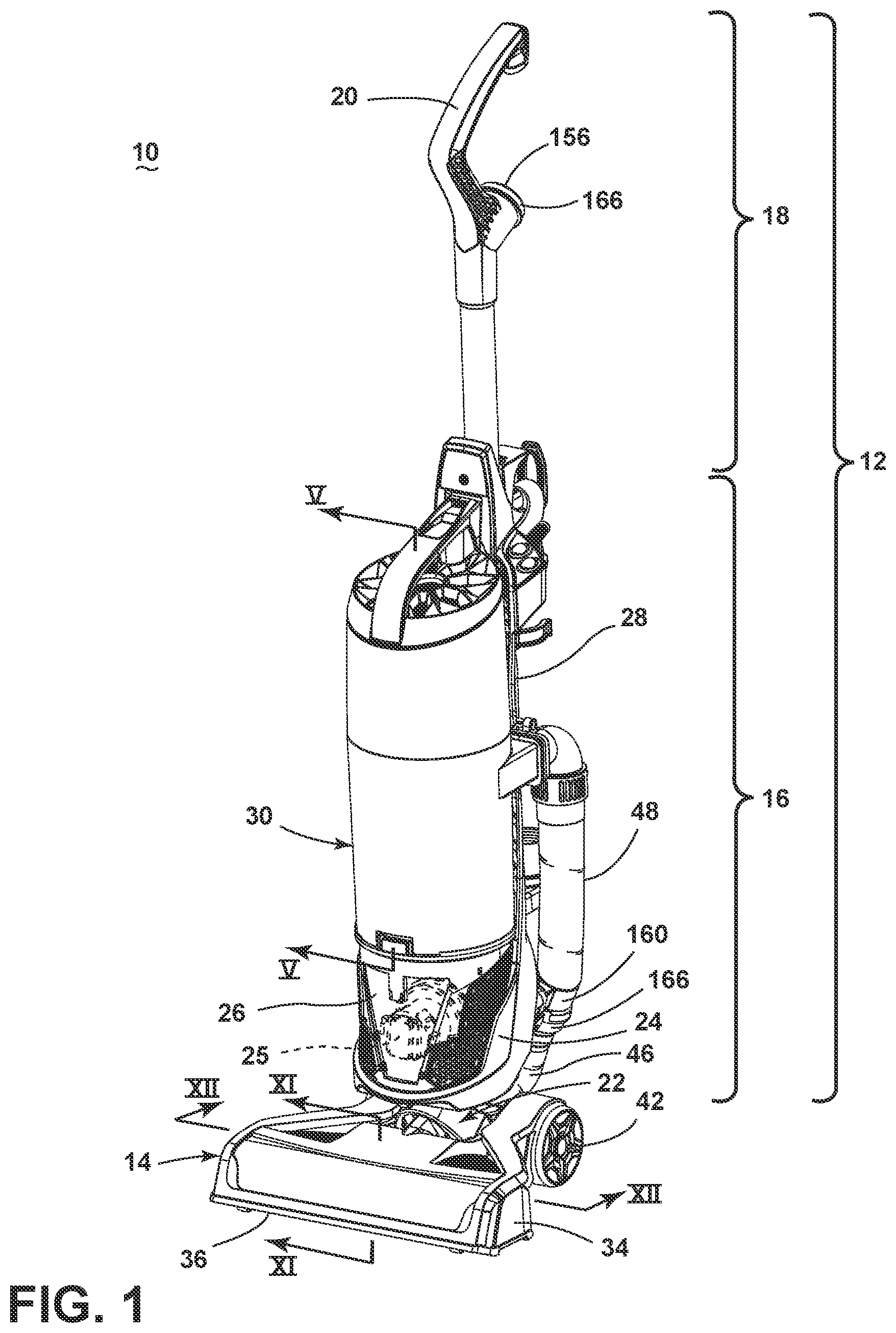 Patent US11793380 — Vacuum cleaner — Figure 1