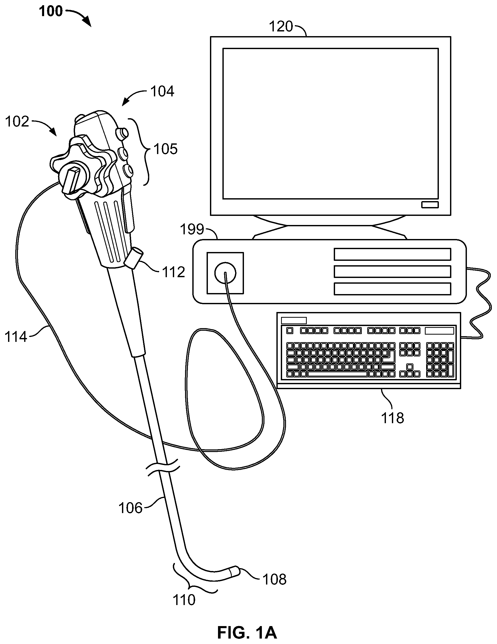 Patent US11793393 Figure 1 – Manifold for a multiple viewing elements endoscope