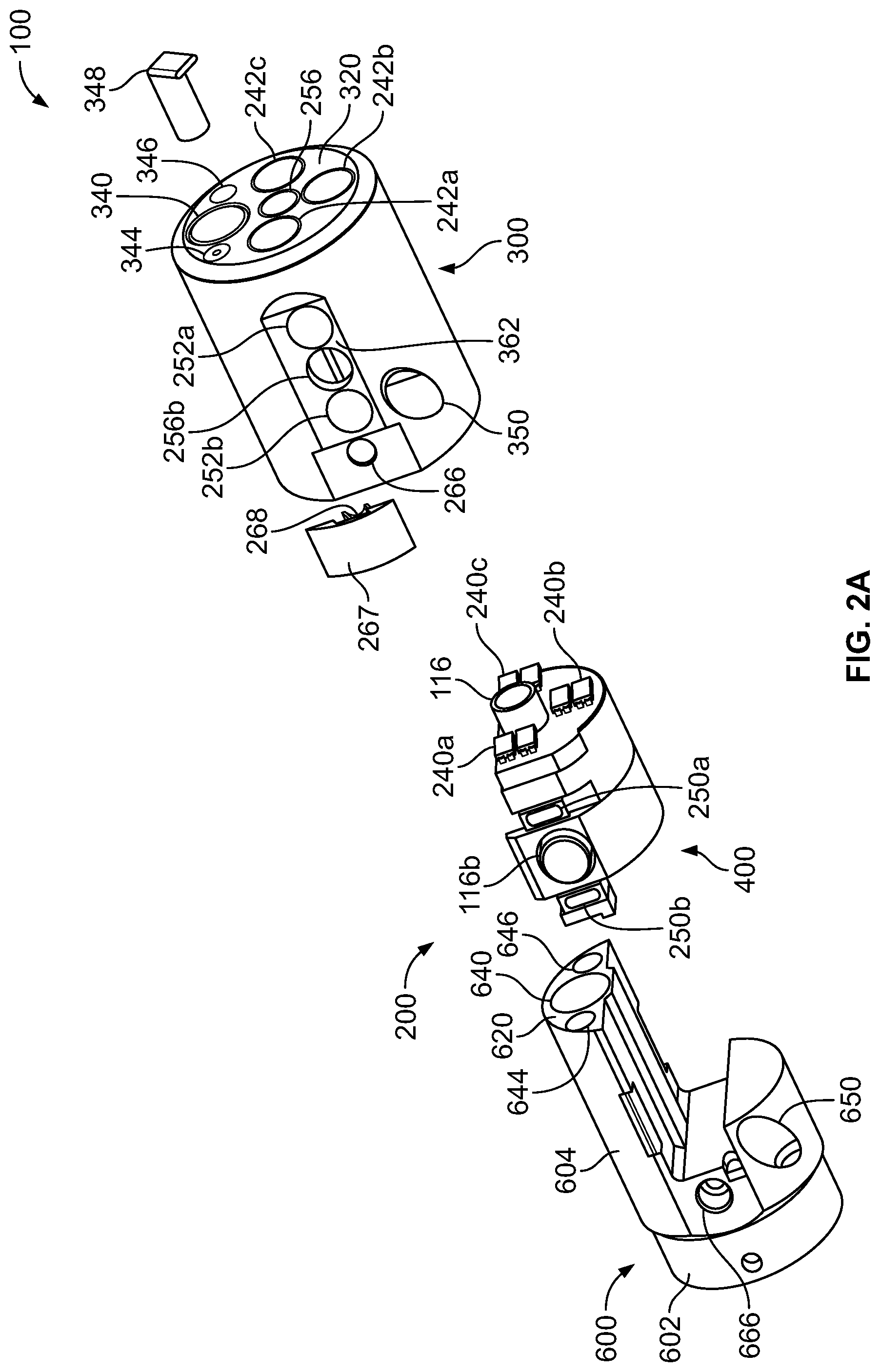 Patent US11793393 Figure 6 – Manifold for a multiple viewing elements endoscope