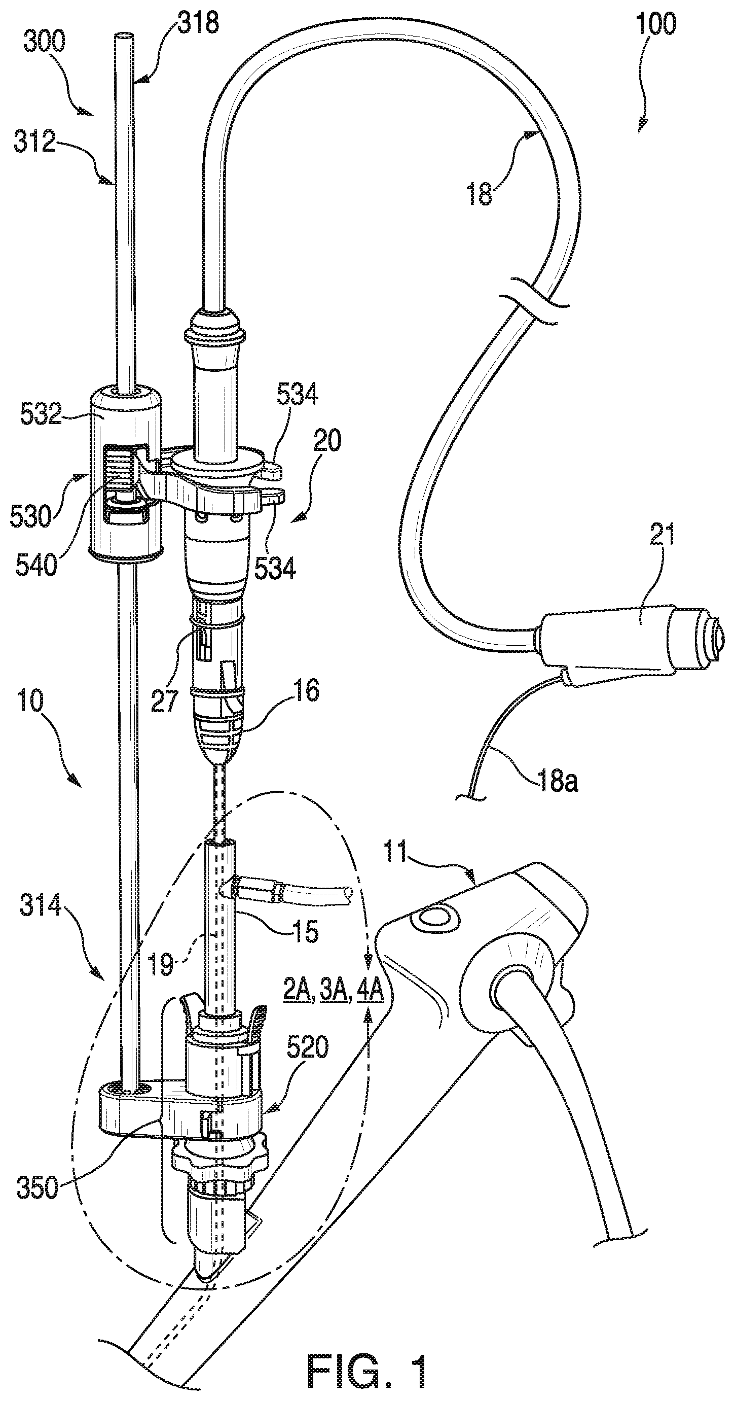 Patent US11793395 — Surgical system having a guide catheter including a fluid passageway — Figure 1