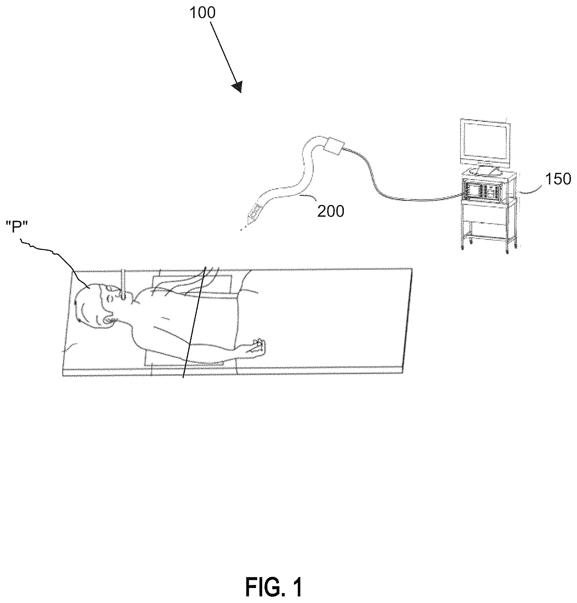 Patent US11793402 — System and method for generating a three-dimensional model of a surgical site — Figure 1