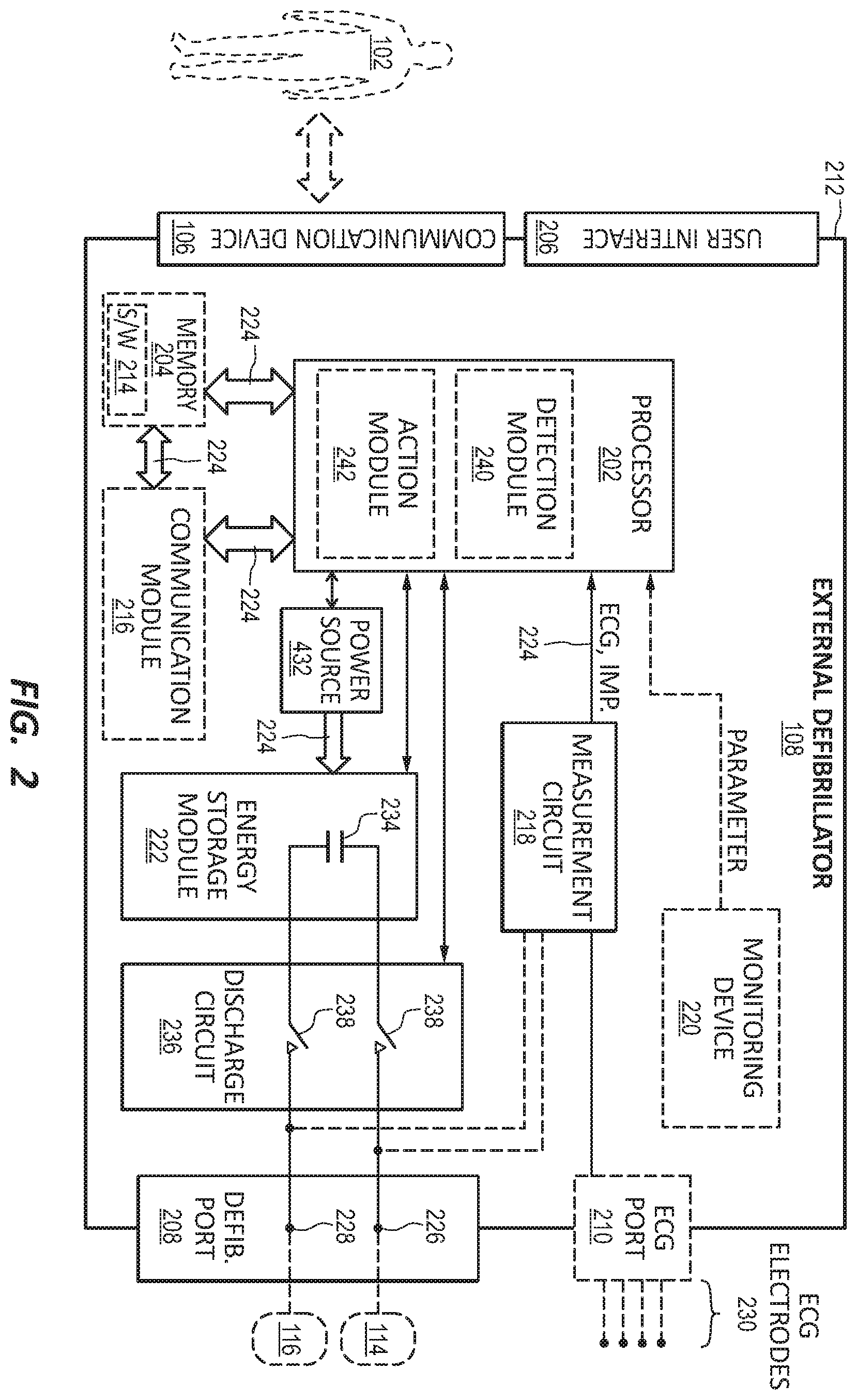 Patent US11793440 Figure 2 – Method to detect noise in a wearable cardioverter defibrillator
