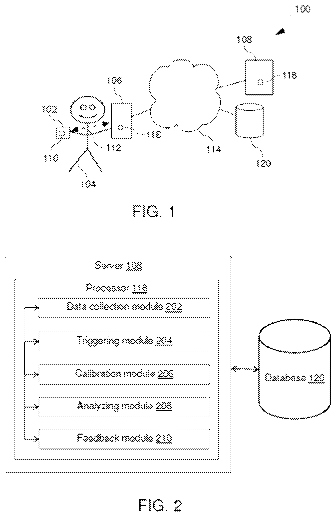 Patent US11793454 — Method and system for providing feedback to user for improving performance level management thereof — Figure 1