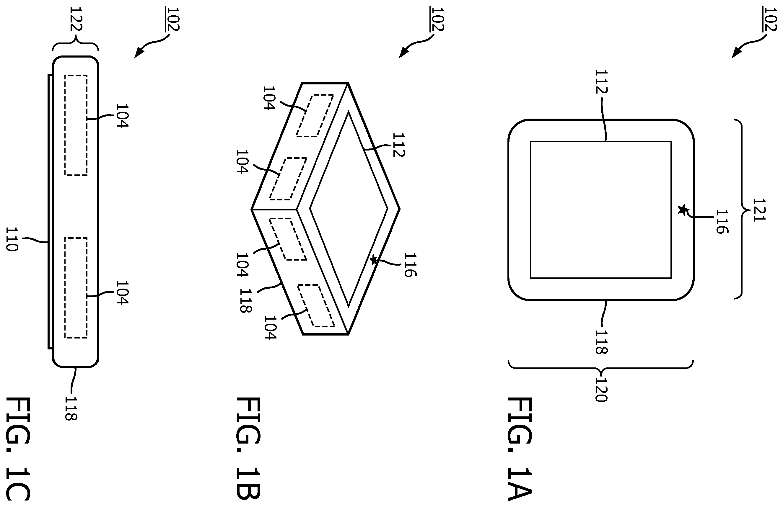 Patent US11793488 — Ergonomic display and activation in handheld medical ultrasound imaging device — Figure 1