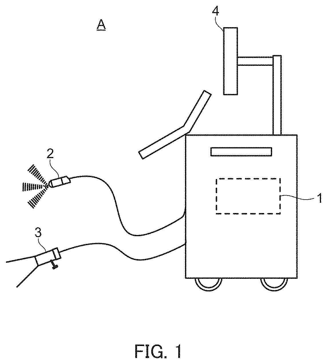 Patent US11793493 — Ultrasound diagnostic apparatus, control method for ultrasound diagnostic apparatus, and non-transitory computer-readable recording medium storing control program for ultrasound diagnostic apparatus — Figure 1